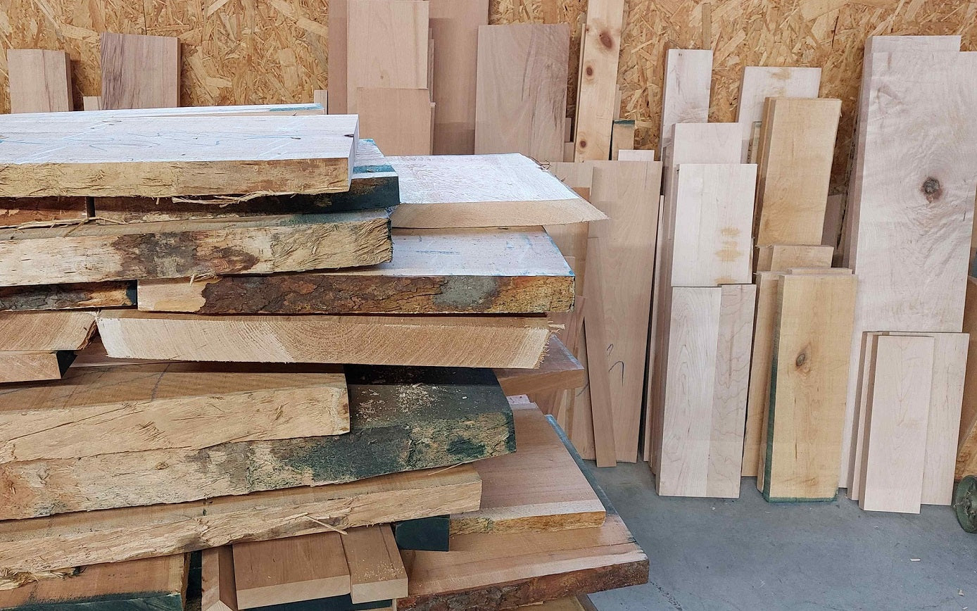 Massivholz Zuschnitt nach Maß für Schreiner, Tischler, Heimwerker und Drechsler