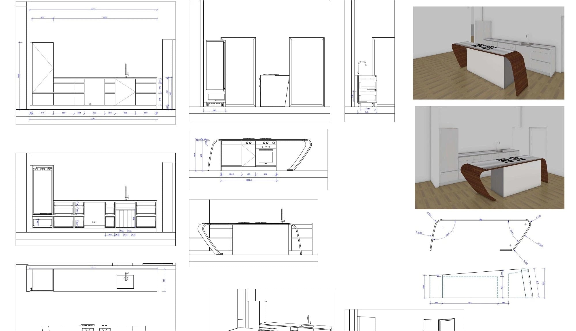 Möbelbau, Einrichtungsplanung und Innenausbau vom Schreiner. Hergestellt in der Möbelschreinerei Holzmanufaktur in der Nähe von Stuttgart