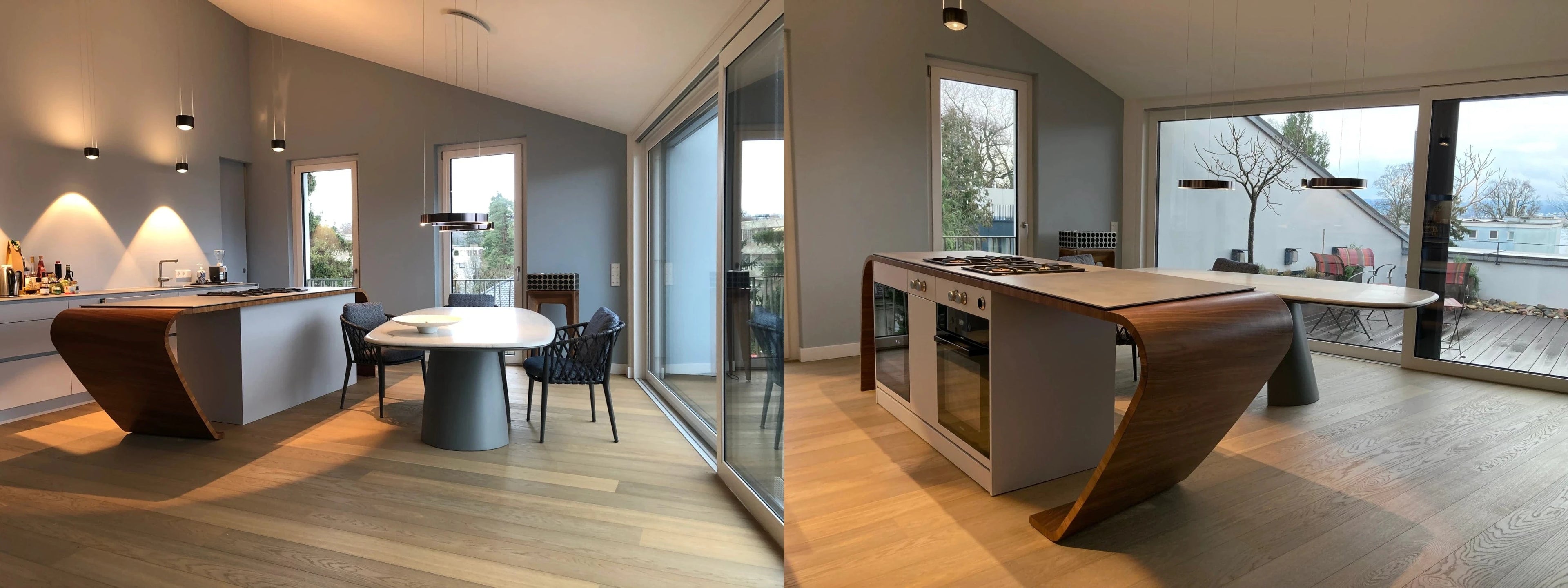 Ein Einrichtungs-Beispiel für Design und Gestaltung vom Schreiner für Stuttgart  - hier eine Wohnung am Bodensee