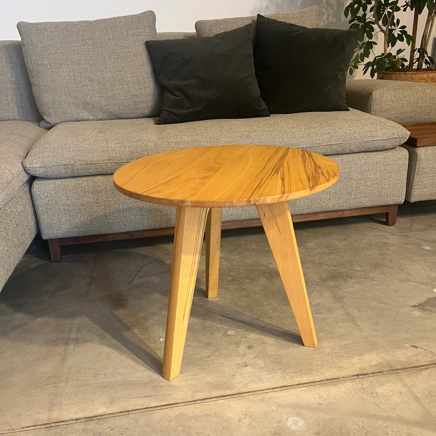 Holzmanufaktur Beistelltisch MARTO Beistelltisch Kernbuche rund 50cm