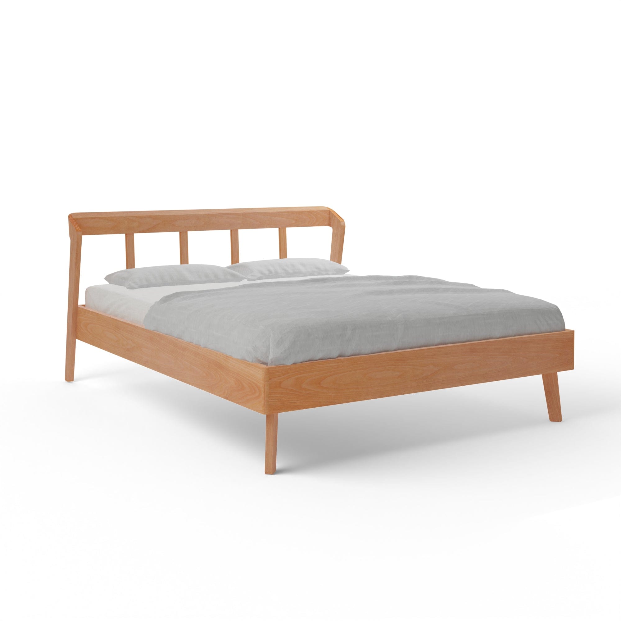 Holzmanufaktur AINO Massivholzbett light Buche / 90