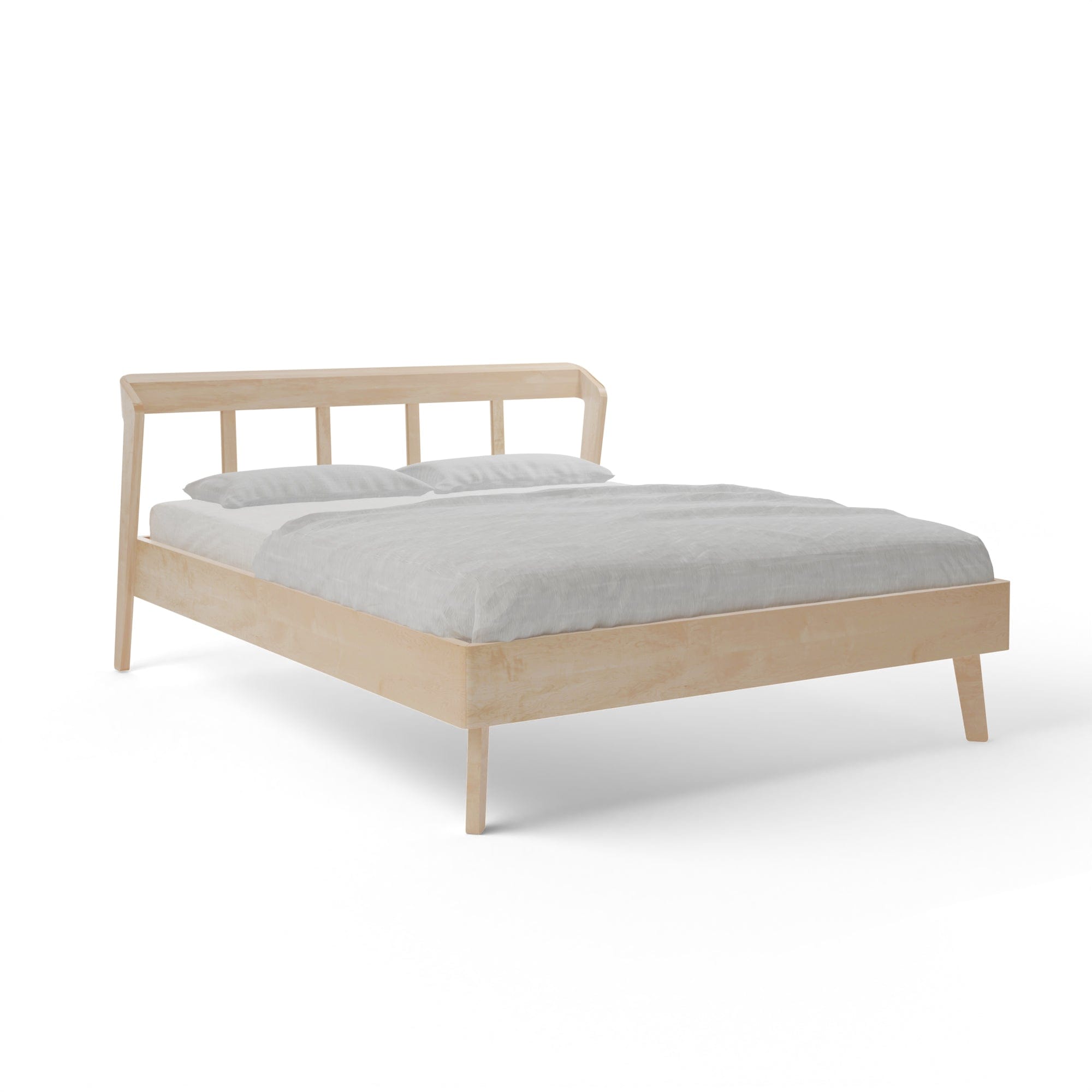 Holzmanufaktur AINO Massivholzbett light Ahorn / 90