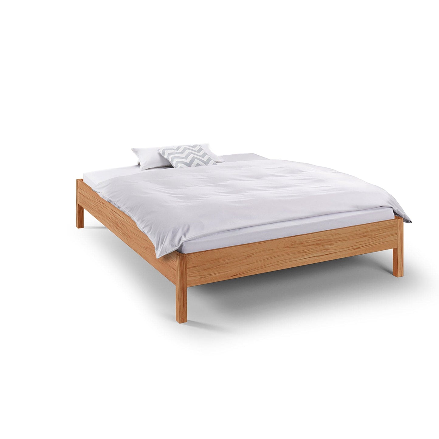 Bett BASIC aus Kernbuche ohne Lehne
