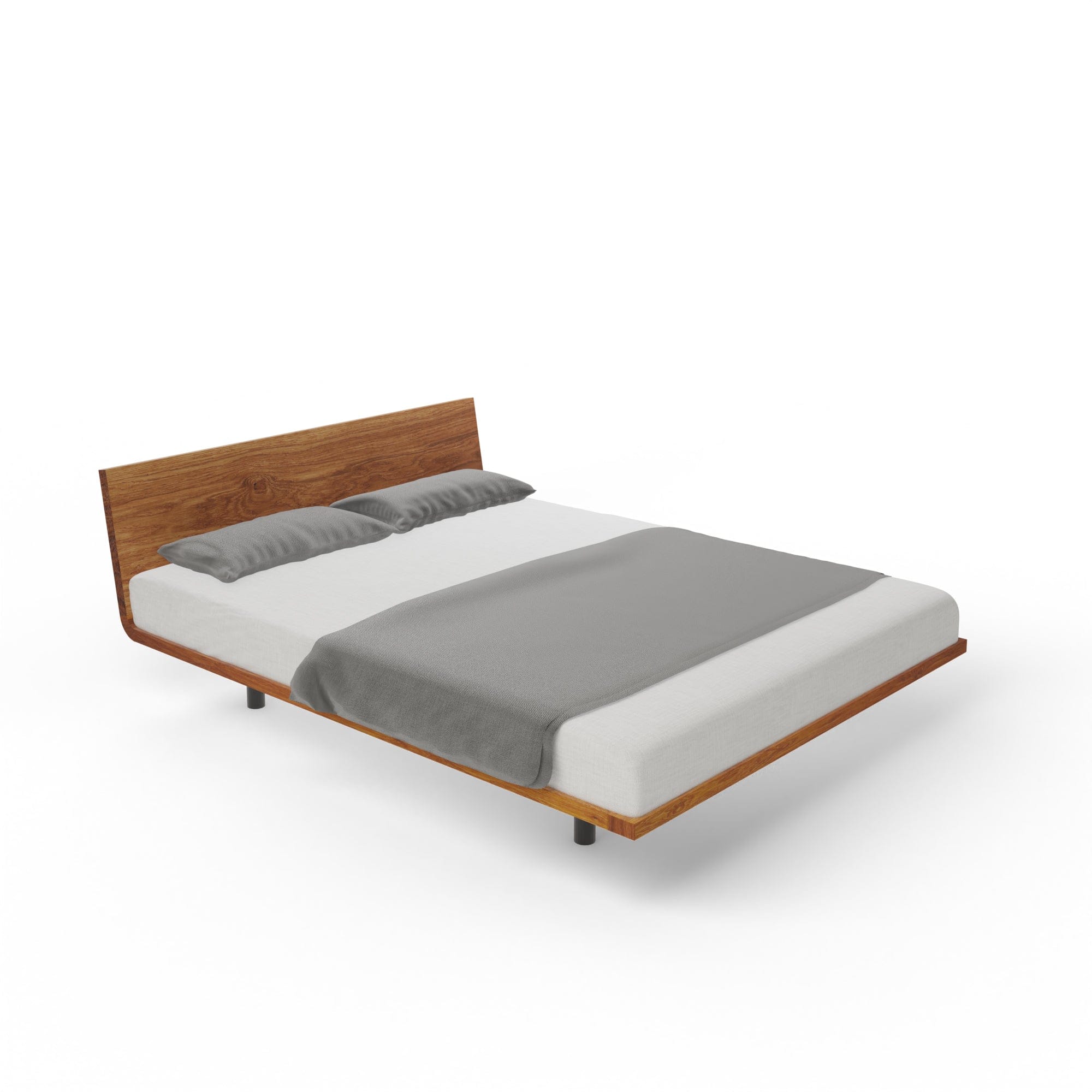 Holzmanufaktur Bett SWING light Wildeiche / 90 / Einlegerahmen