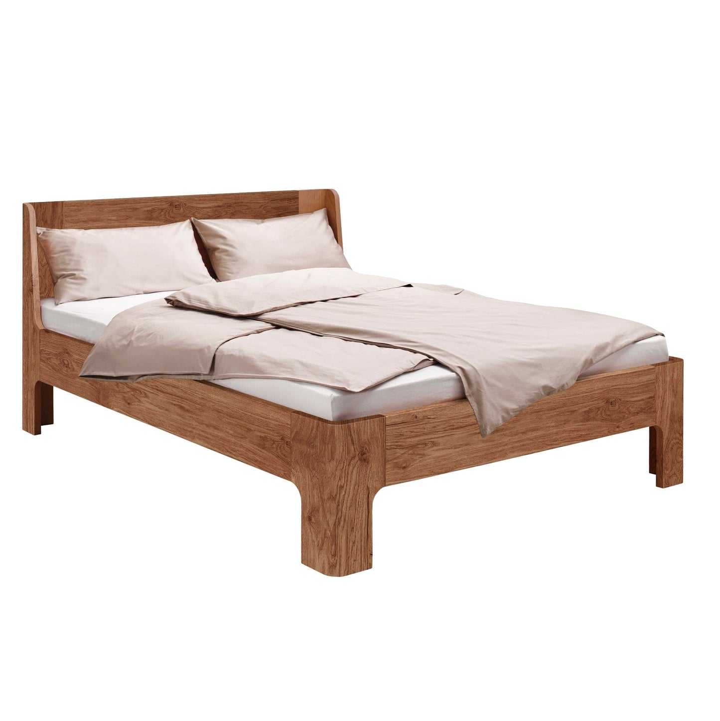 Holzmanufaktur Bett GIRO Massivholzbett, metallfrei