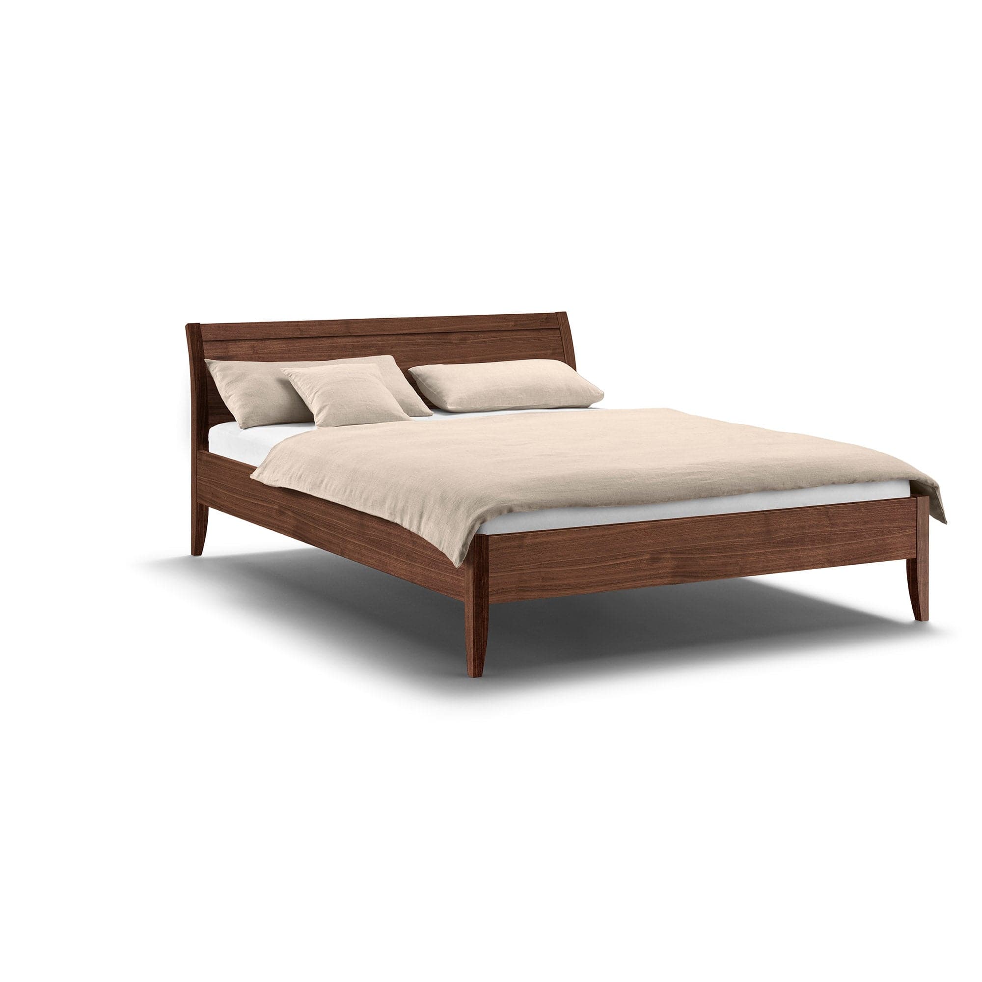 Holzmanufaktur Bett 160x200 cm aus massivem Nussbaum