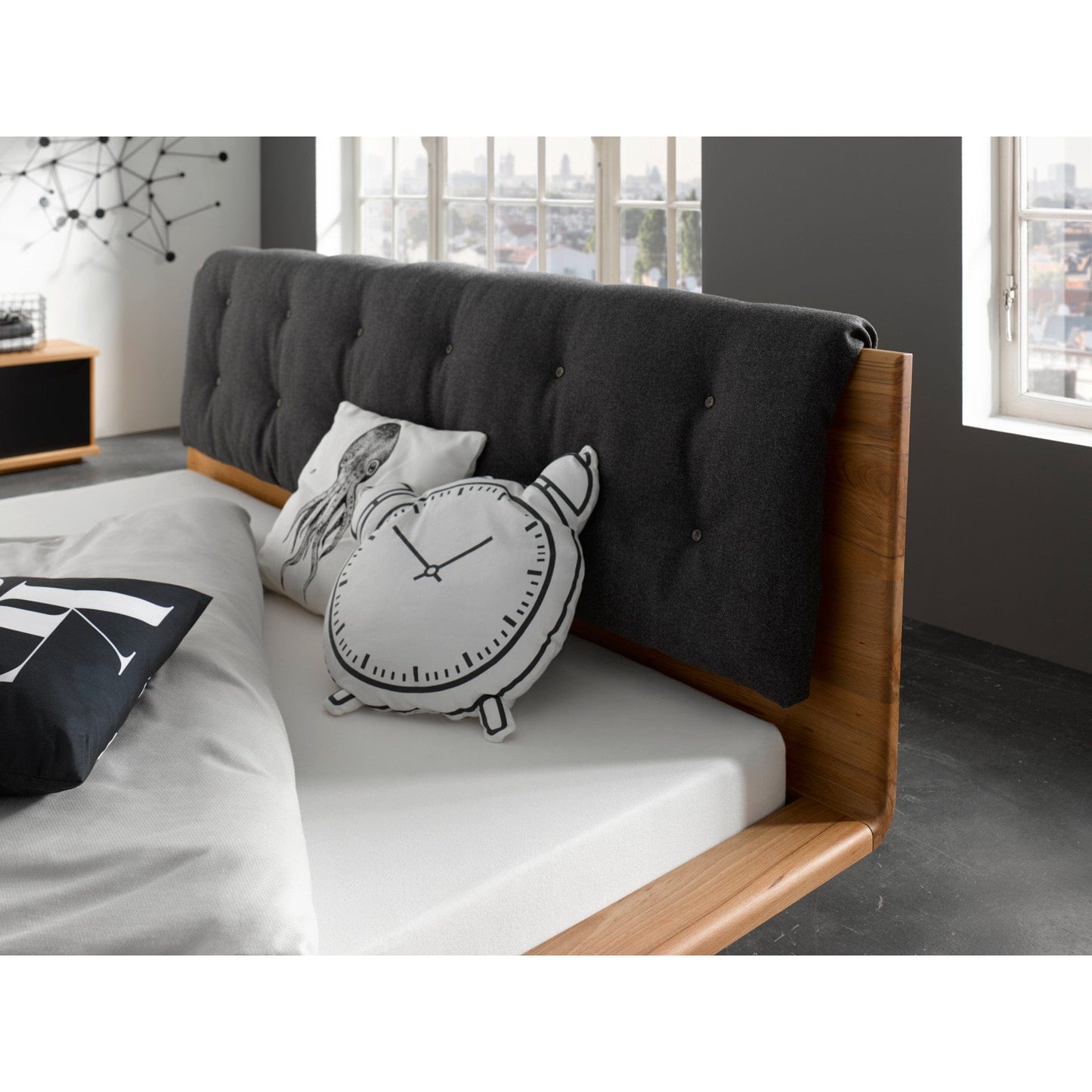 Holzmanufaktur Outlet Bett MATIS Massivholzbett Kernbuche 180 x 200 cm