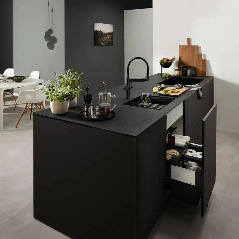 blanco unit drink prep clean in der maßgefertigten Küche unserer Küchenschreinerei Nähe Ludwigsburg und Stuttgart.