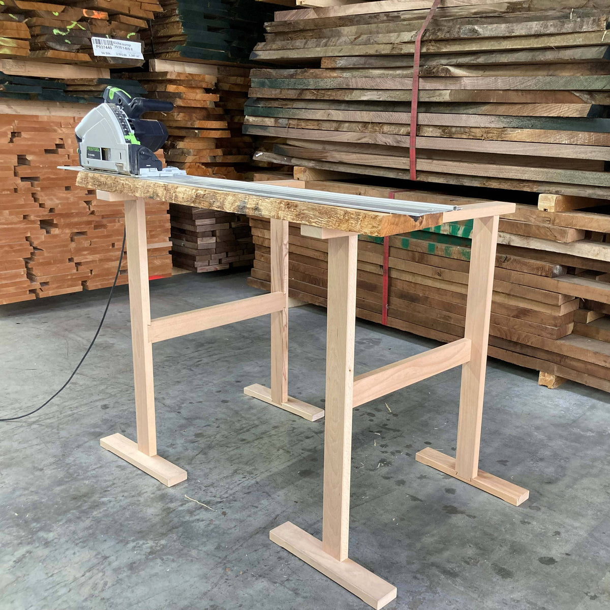 Holzmanufaktur Arbeitsbock Buche Höhe: 90 cm (1 Paar) Kernbuche