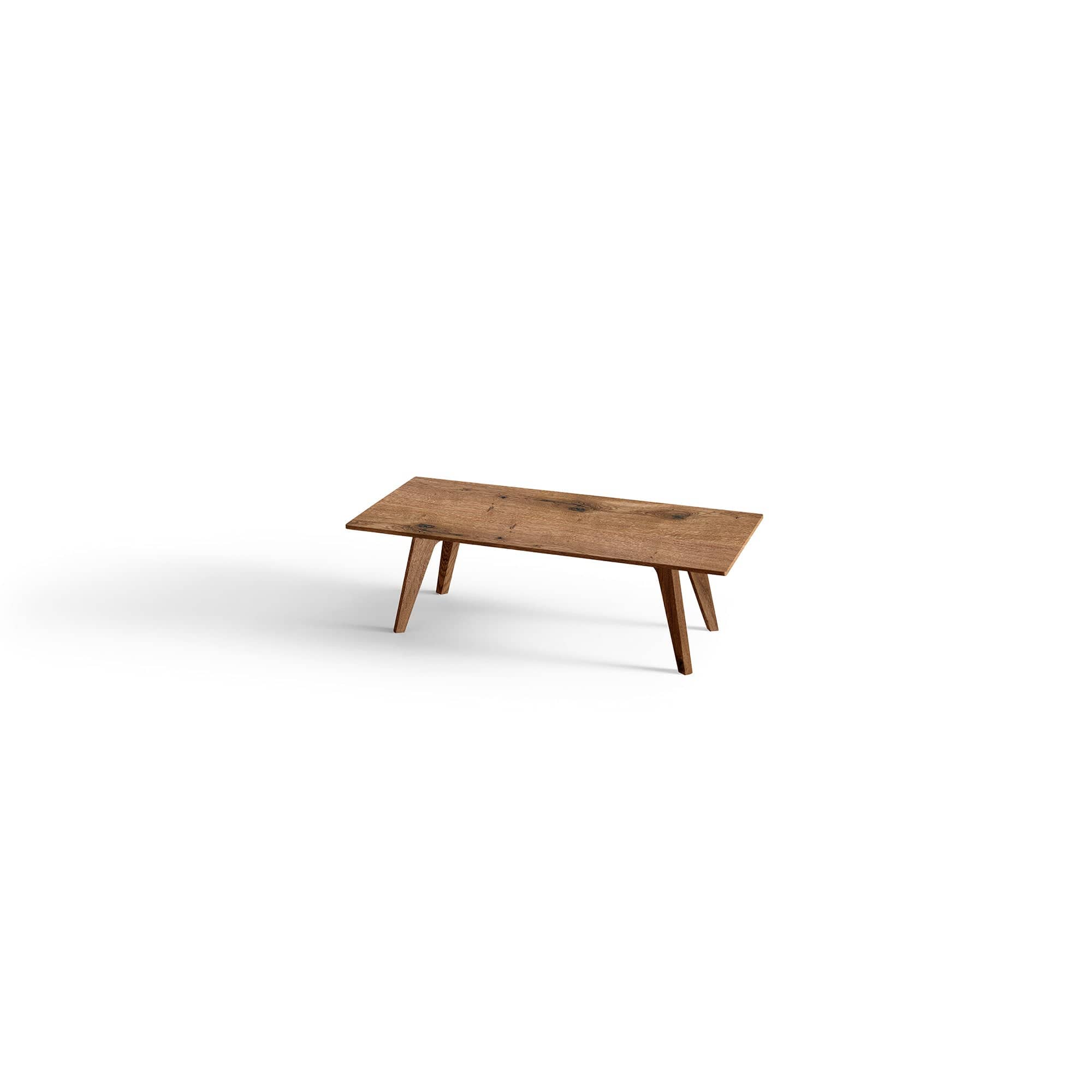 Couchtisch aus massivem Holz in Wildeiche