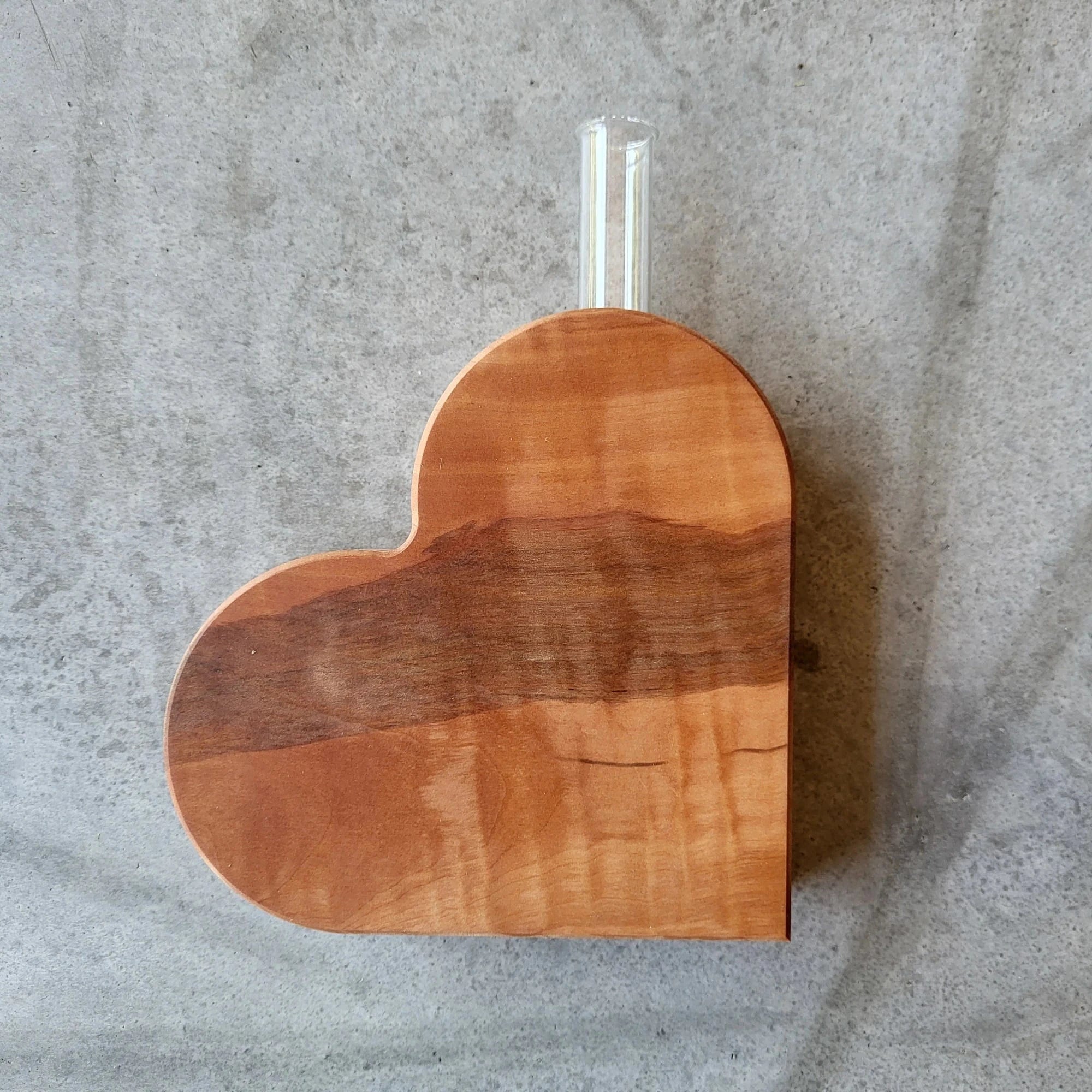 Holzmanufaktur Deko Herzvase klein