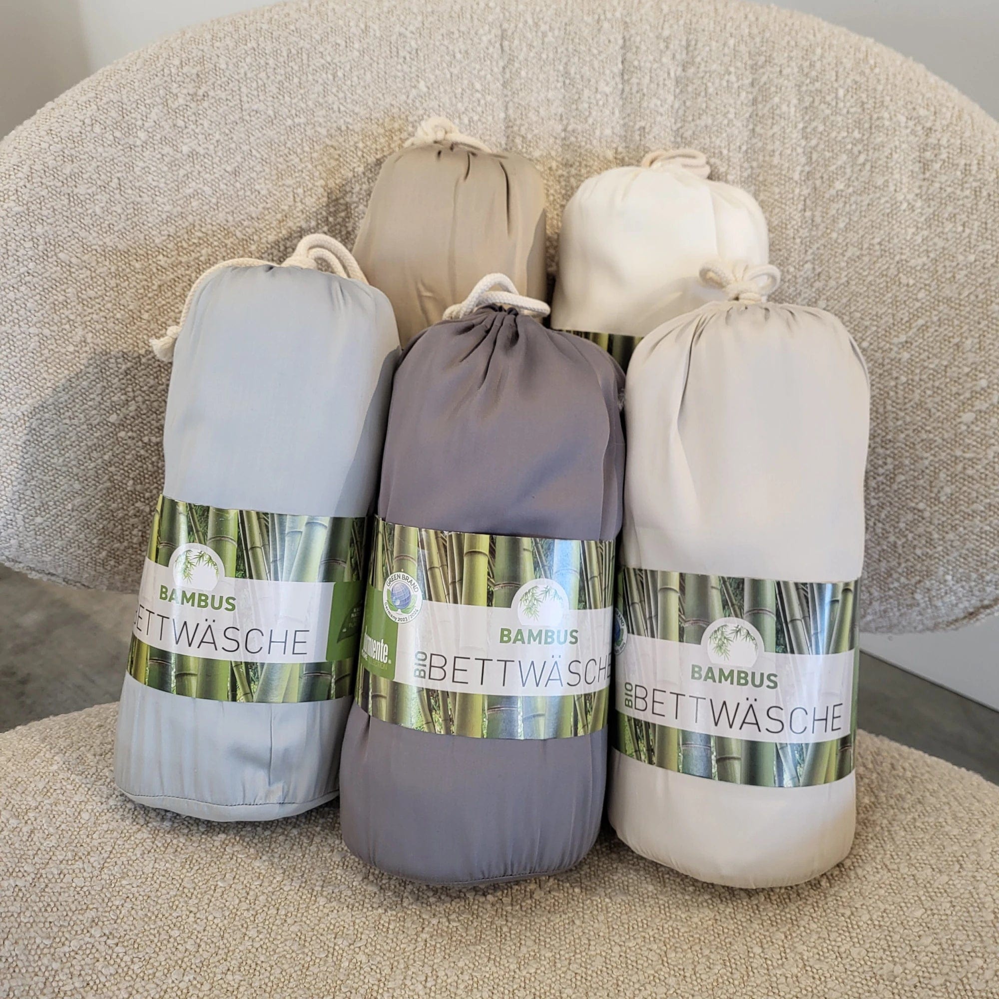 Bio Bettwäsche Set Bambus in verschiedenen Fraben und Größen