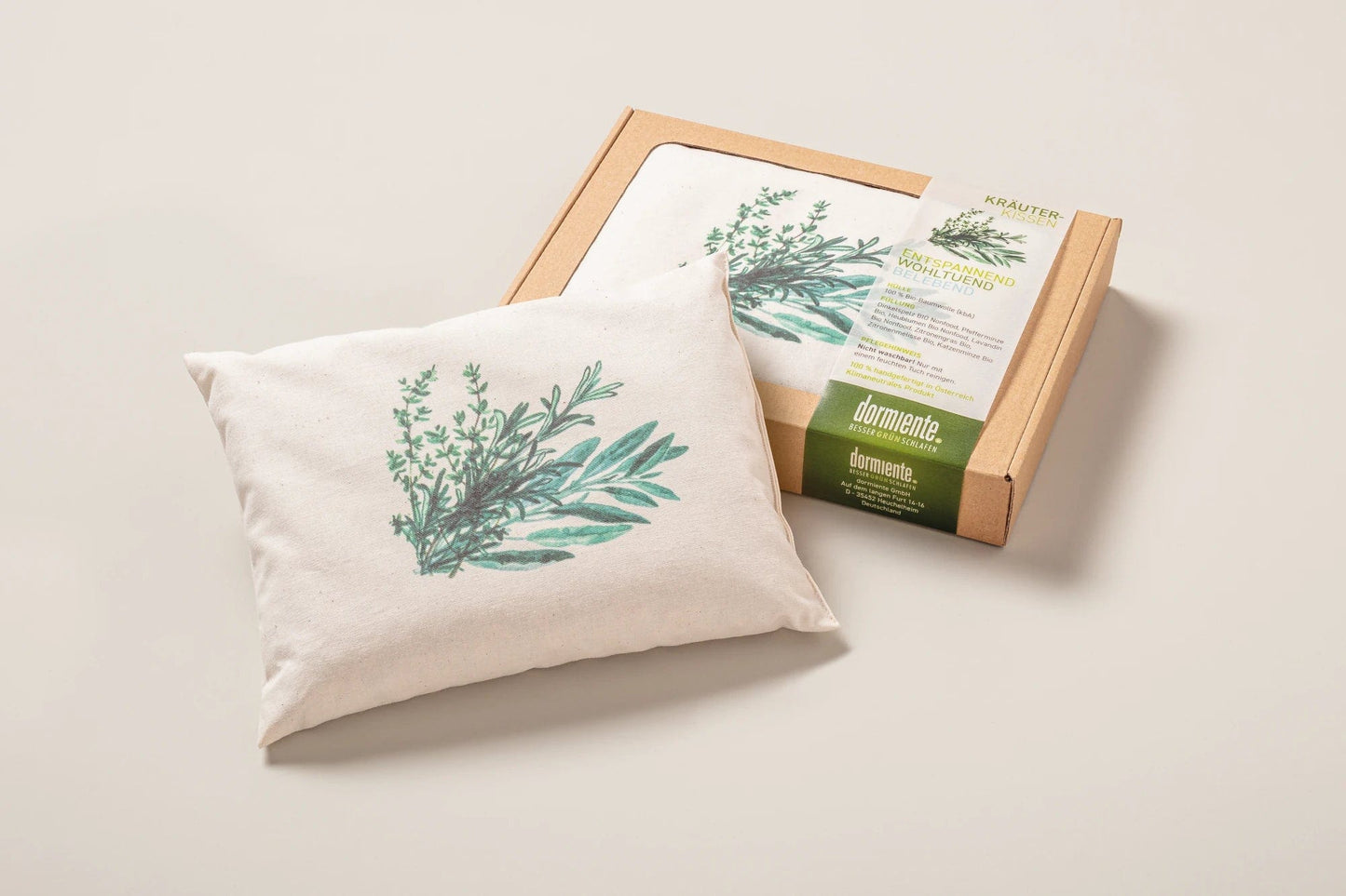 Dormiente Bio Duftkissen mit natürlichen Füllungen