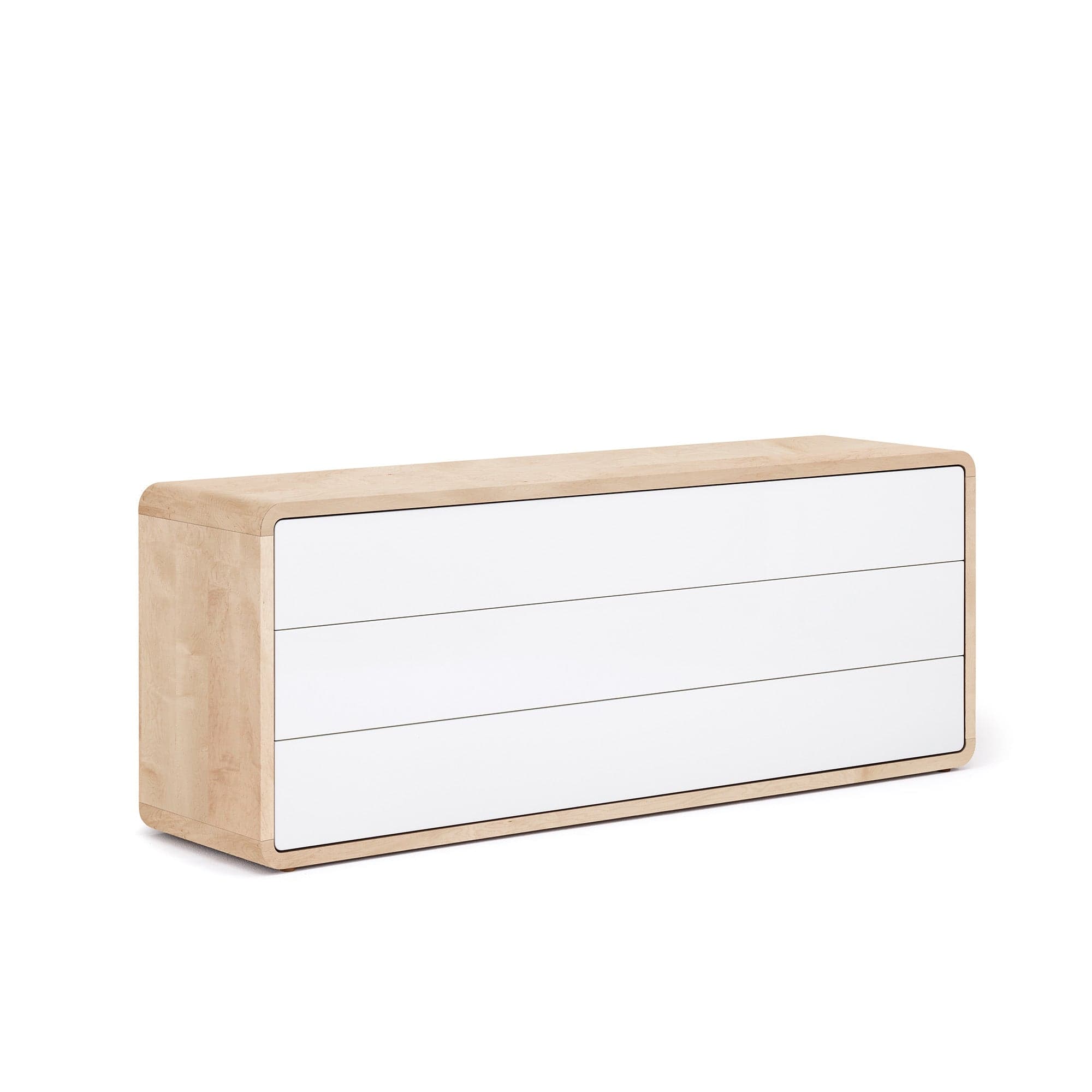 Holzmanufaktur COM:KO Kommode 02 Ahorn / Lackfronten