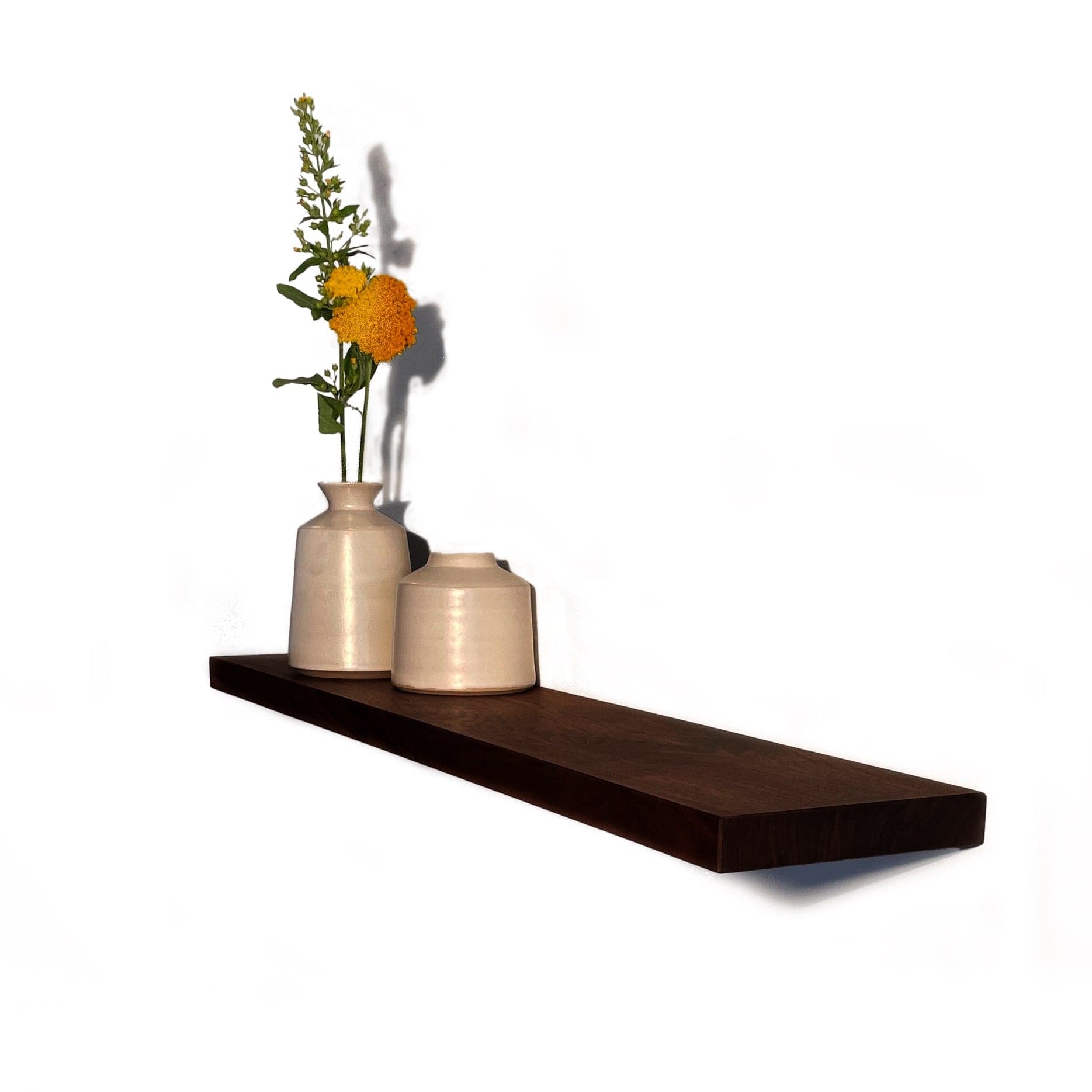 Holzmanufaktur Schwebendes Holzregal, schlicht