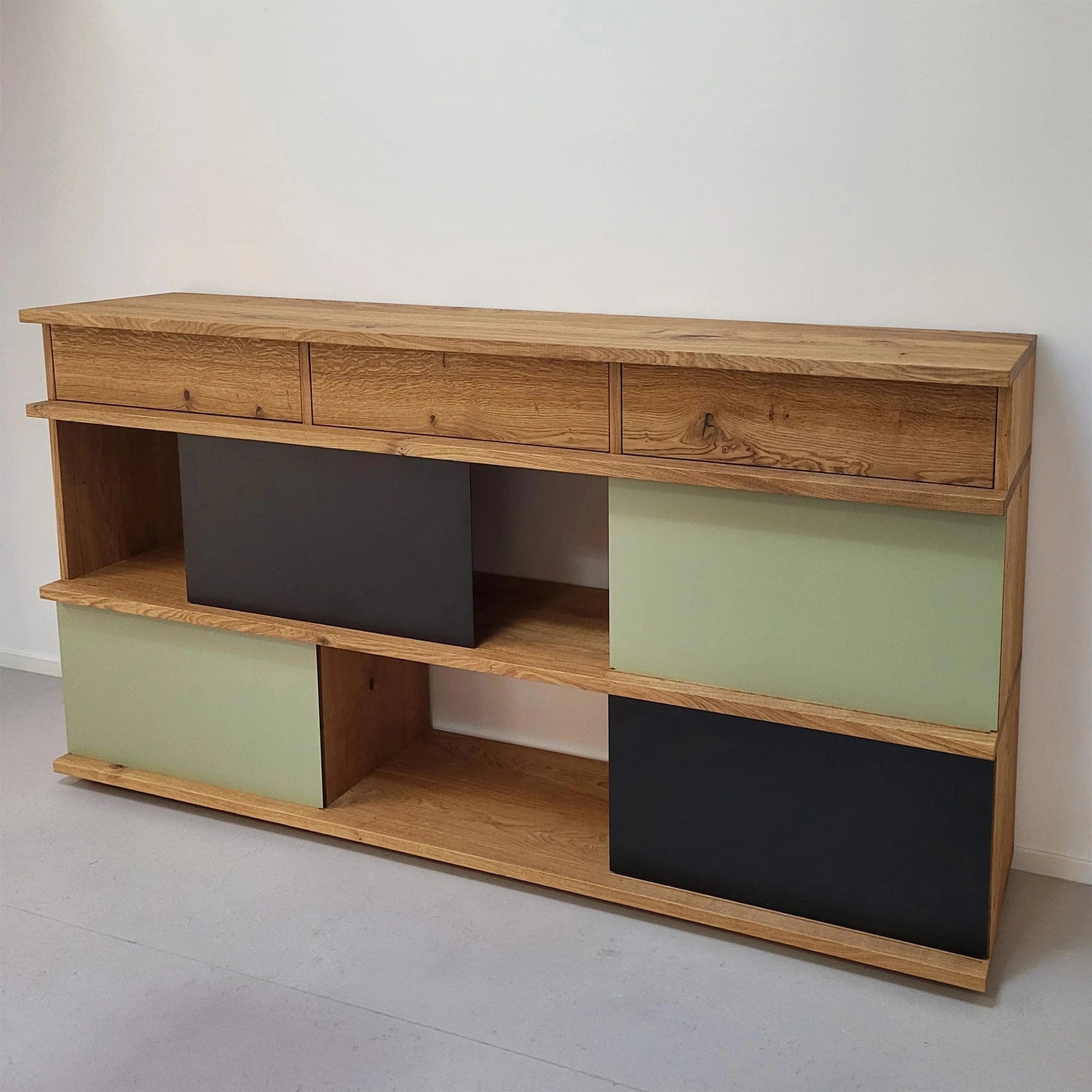 Holzmanufaktur Regal Sideboard IQ in Wildeiche gebürstet