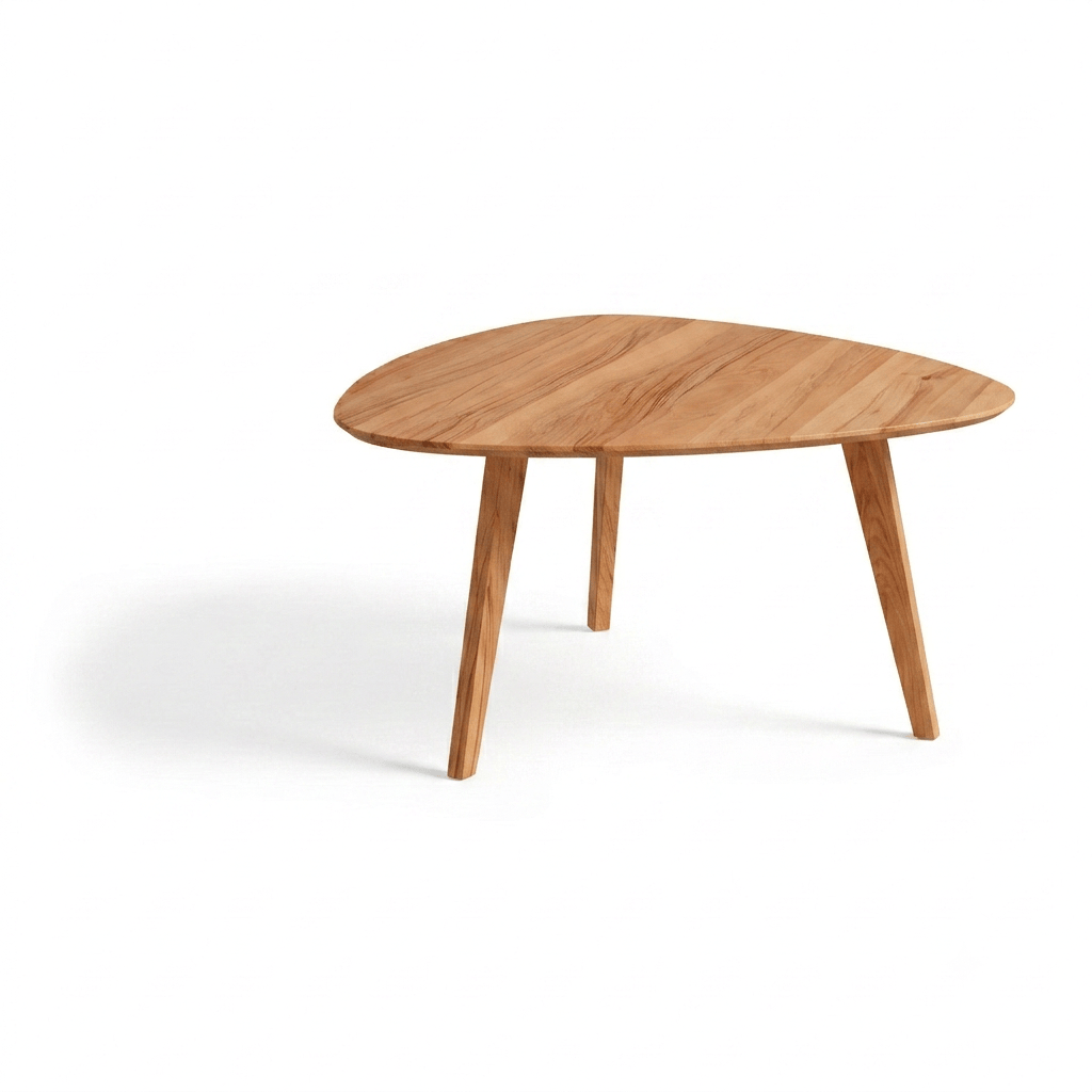 Holzmanufaktur MARTO Massivholztisch Plektrum Kernbuche / 119 x 117 cm