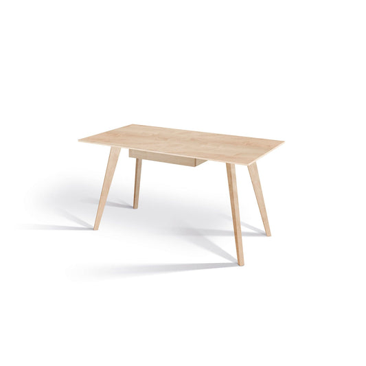 Holzmanufaktur MARTO Schreibtisch Ahorn / 120 x 60 x 75 / mit Schubkasten