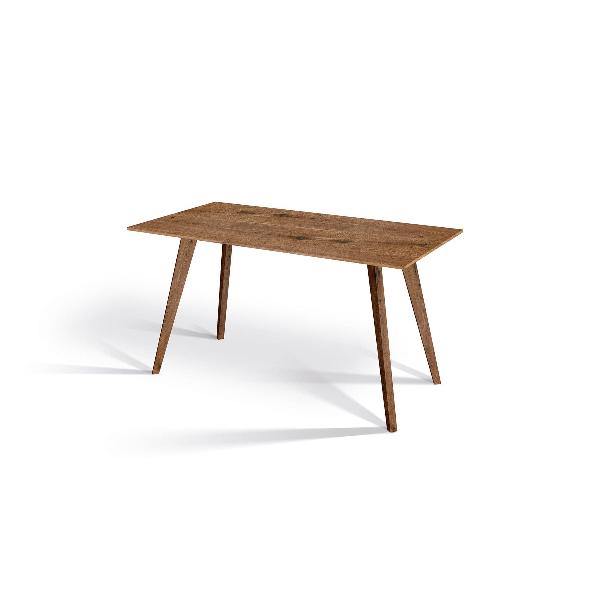 Holzmanufaktur MARTO Schreibtisch Wildeiche gebürstet / 120 x 60 x 75 / Standard