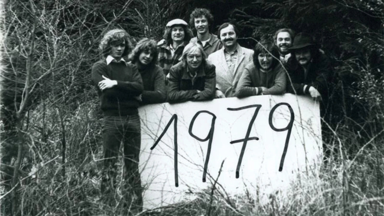 Das Gründungsfoto der Schreinerei Holzmanufaktur aus dem Jahr 1979