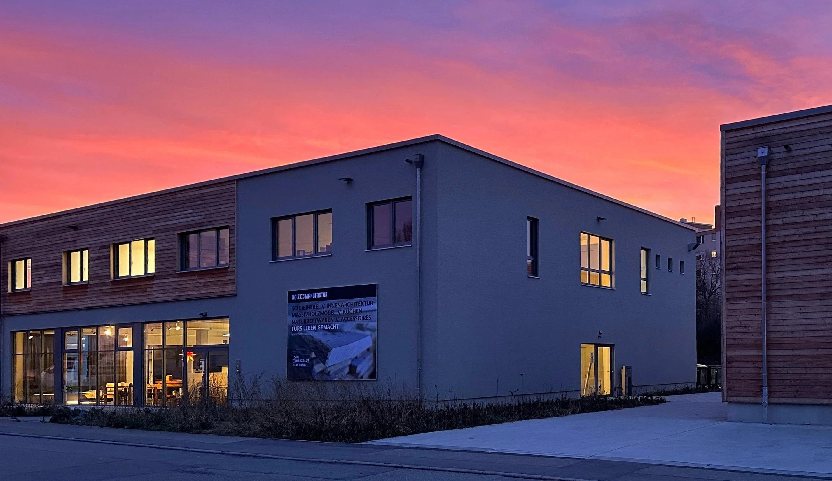 Außenansicht vom Showroom und der Küchenausstellung in Möglingen bei Ludwigsburg und Stuttgart