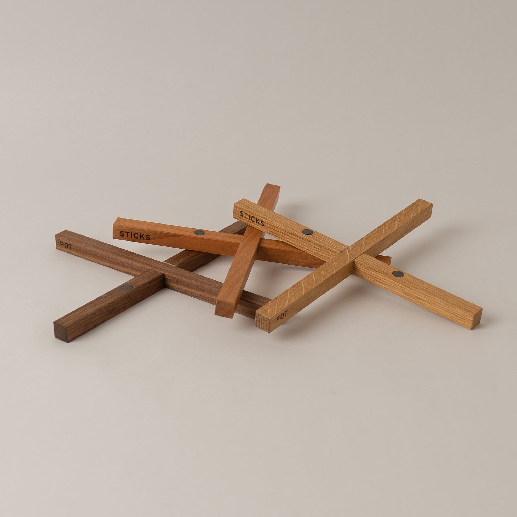 Pot-Sicks Holzuntersetzer magnetisch und klappbar