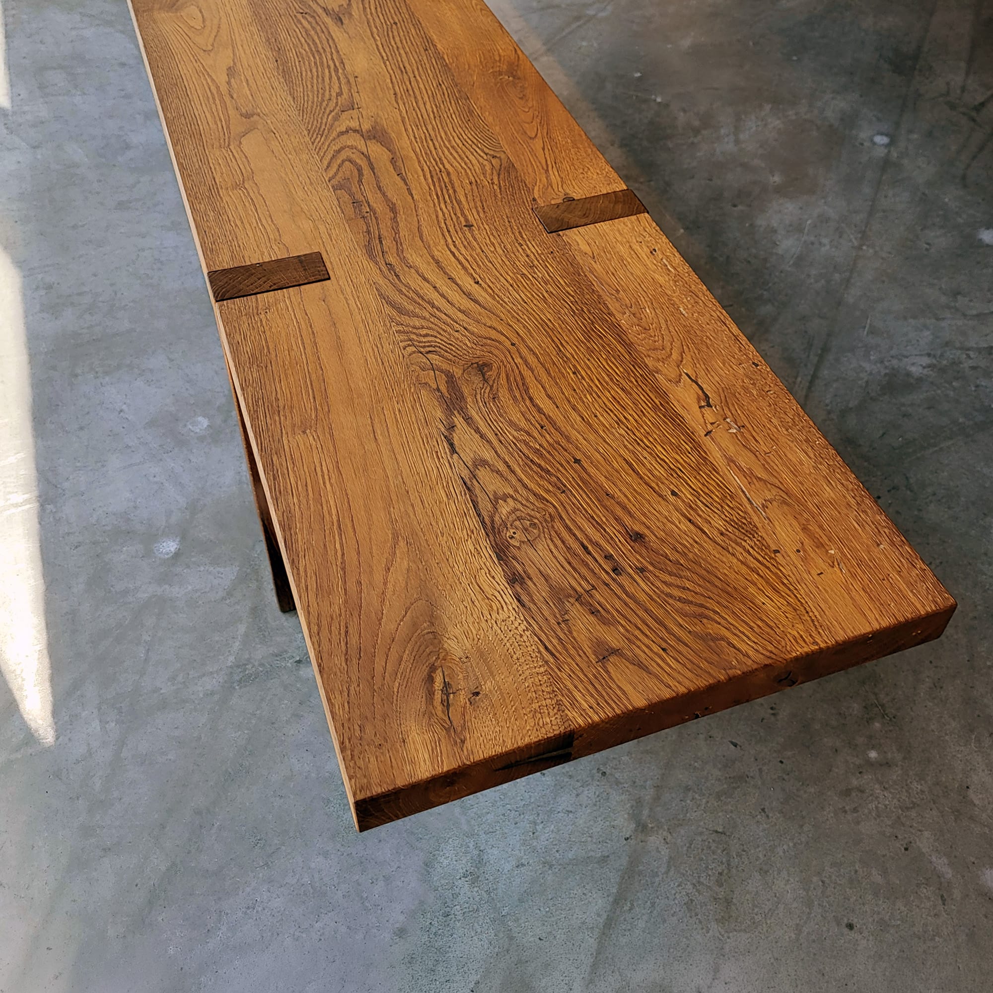 Holzmanufaktur Bank ZEN/10 Alteiche 260 x 40 cm Bank ZEN/10 Alteiche 260 x 40 cm