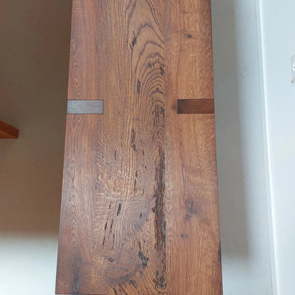 Holzmanufaktur Bank ZEN/10 Massivholzbank Alteiche 260 cm