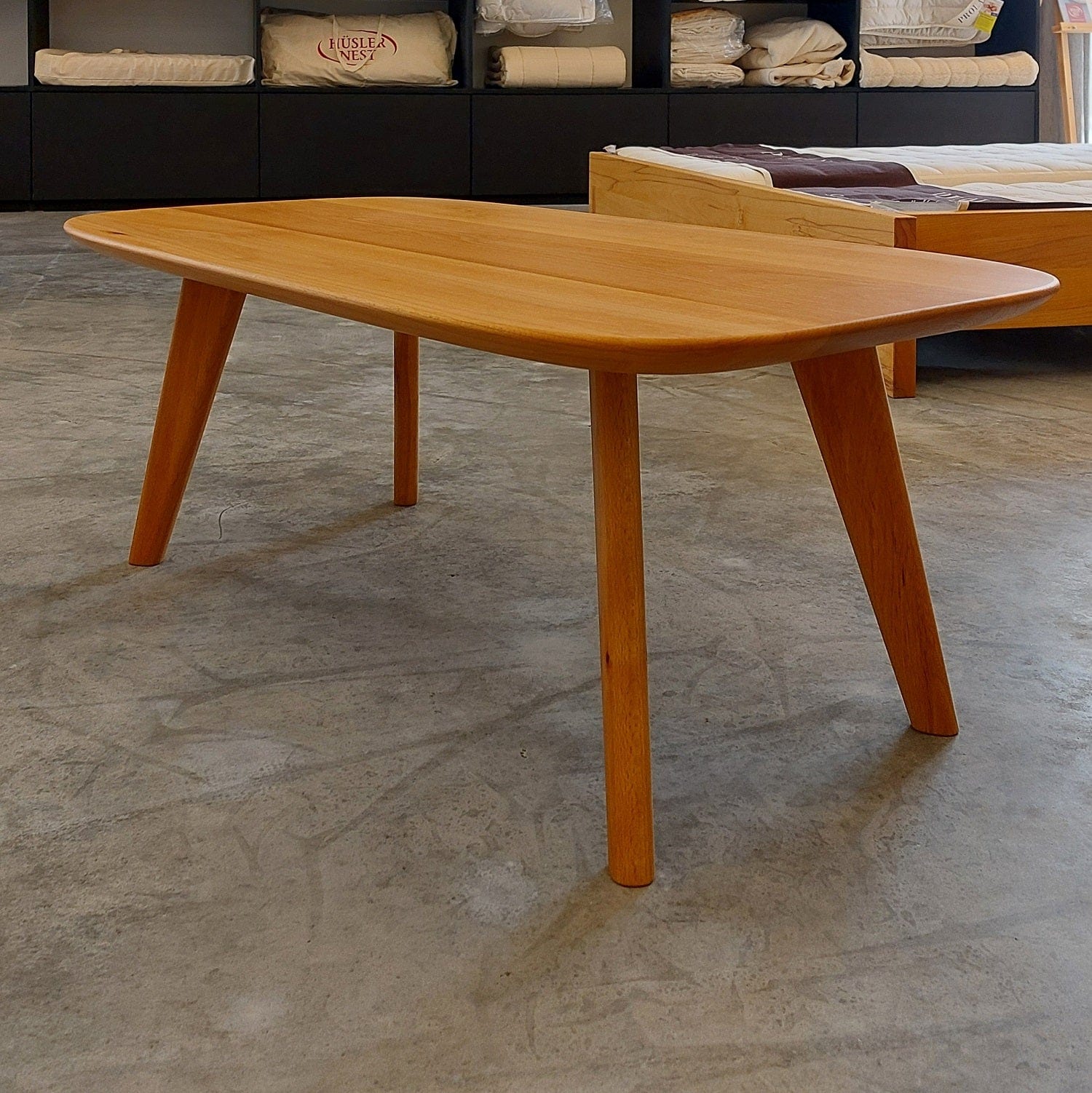 Holzmanufaktur Beistelltisch MARTA Couchtisch Kernbuche 100 x 55 cm