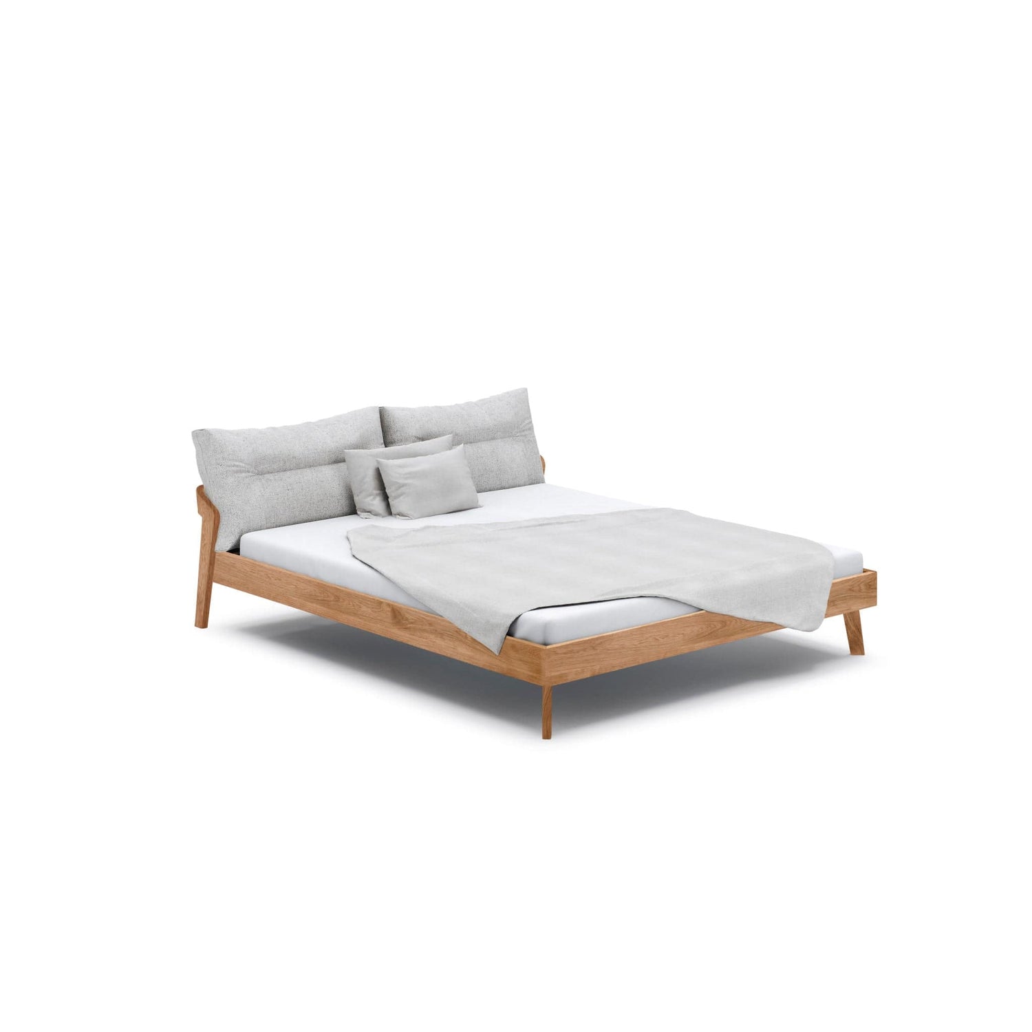 Holzmanufaktur Bett AINO XL Massivholzbett Eiche 180 x 200 cm