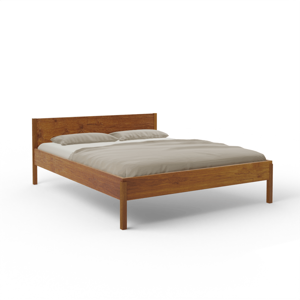 Holzmanufaktur AXEL Bett Wildeiche gebürstet / 90