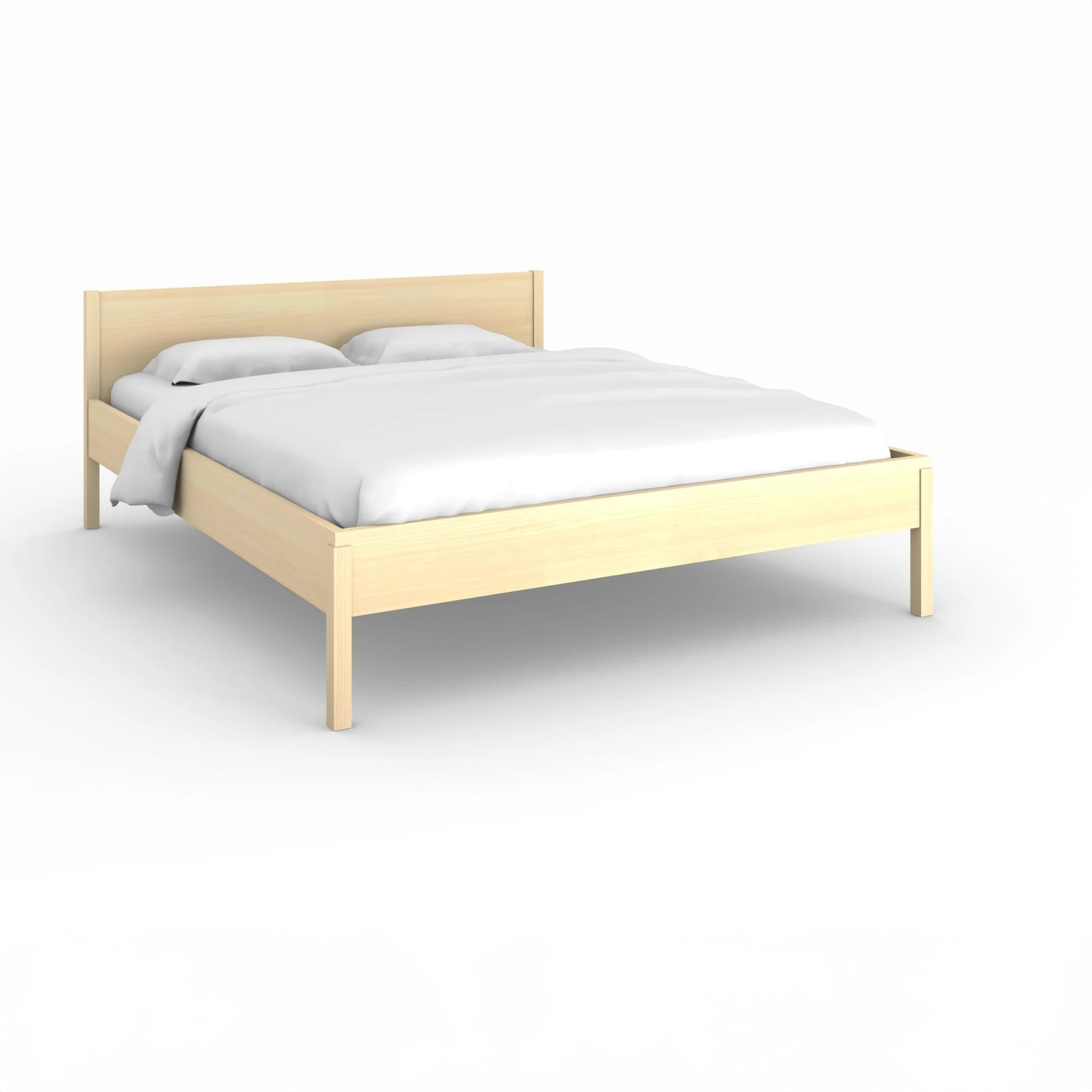 Holzmanufaktur Bett AXEL metallfrei in Ahorn