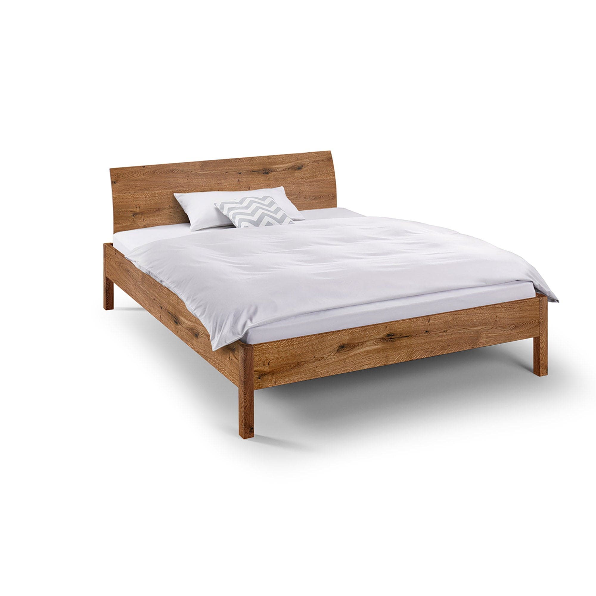 Holzmanufaktur Bett Bett Basic mit gebogener Lehne