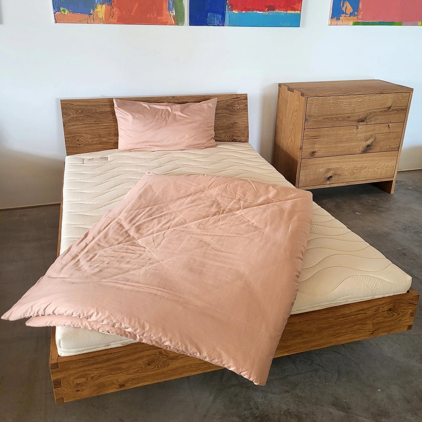 Holzmanufaktur Bett Bett PADIO EDGE, Wildeiche 140x200cm