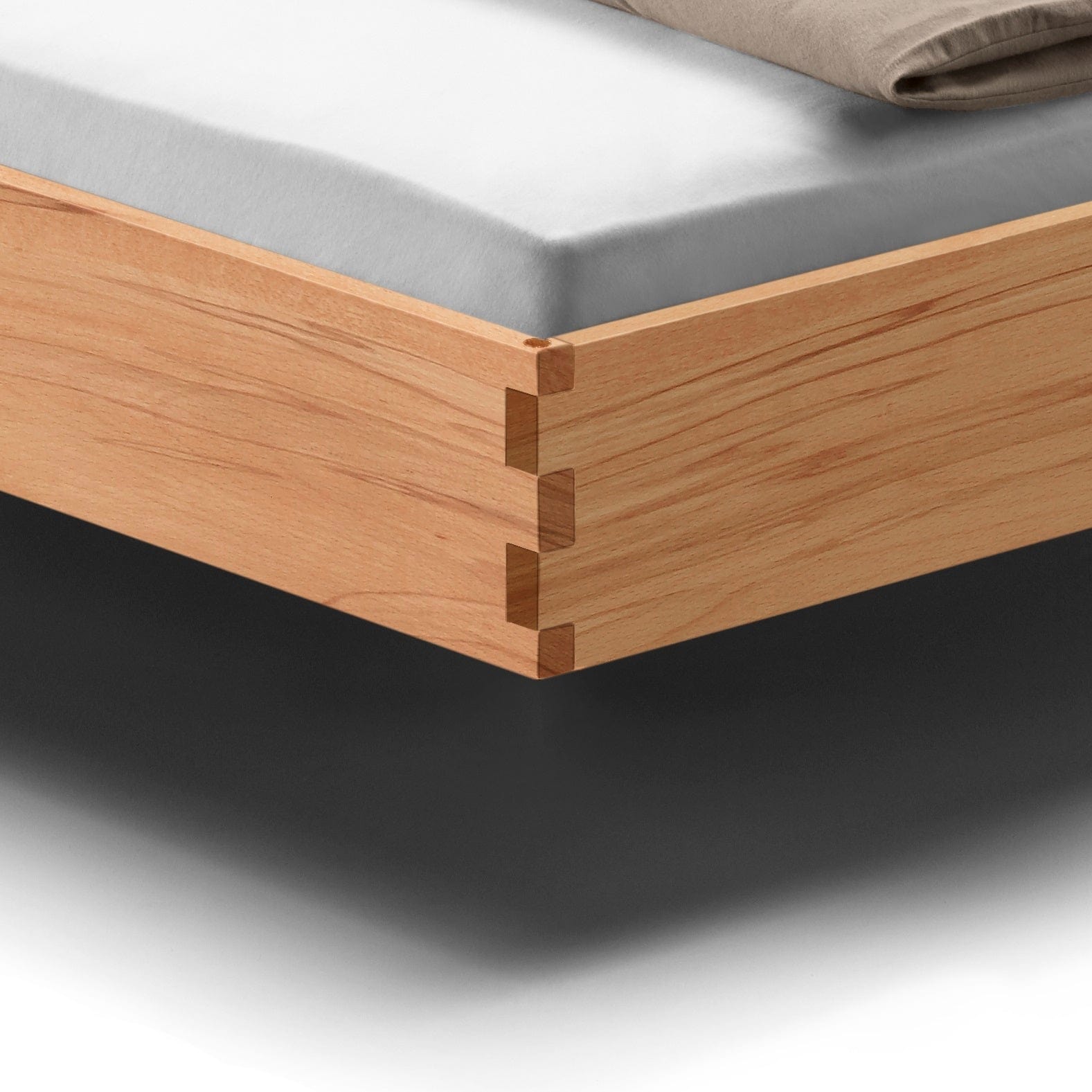 Holzmanufaktur Bett PADIO BOW Kernbuche, 180x200 cm (Lagerware)