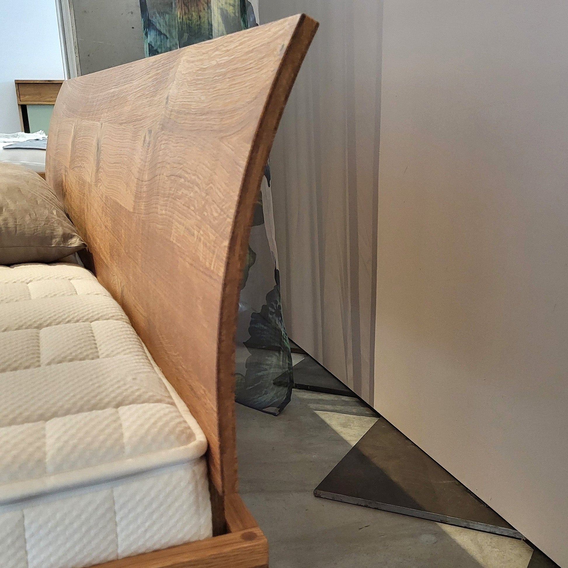 Holzmanufaktur PADIO BOW Wildeiche metallfrei, 180x200 cm Wildeiche gebürstet