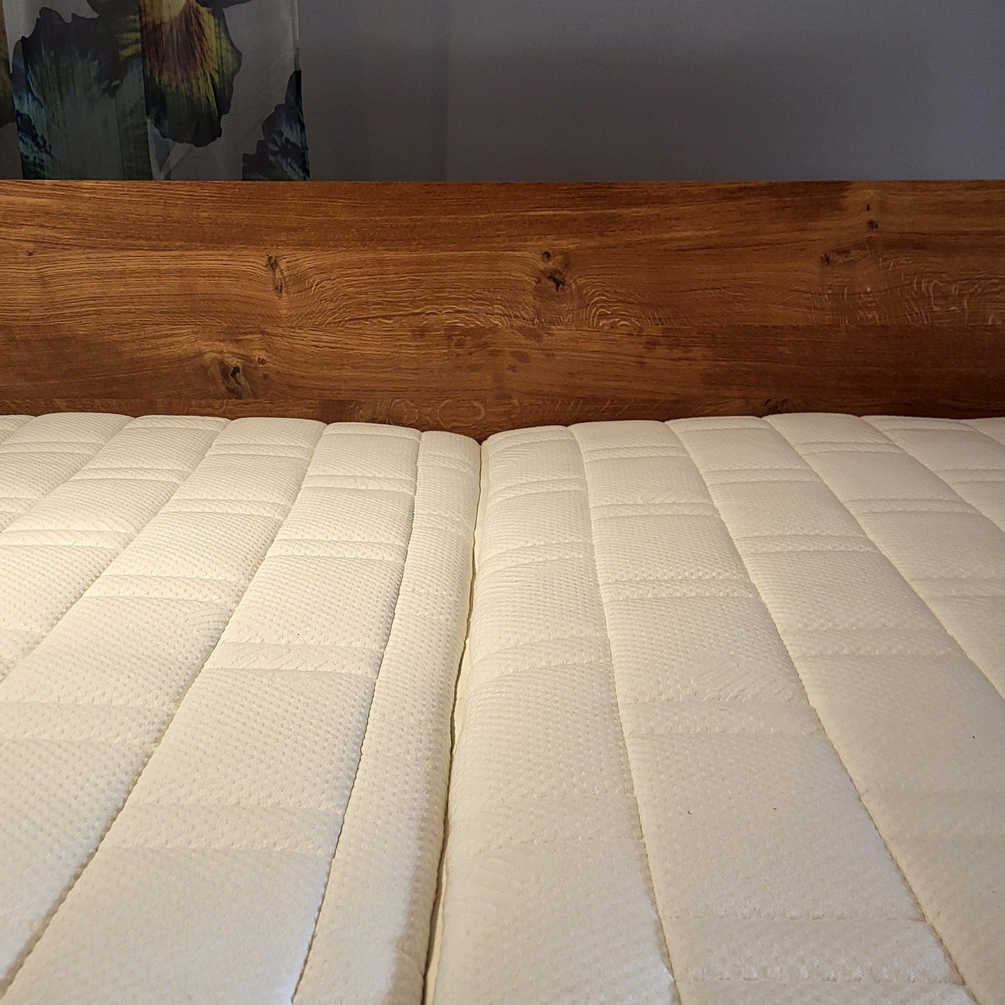 Holzmanufaktur PADIO BOW Wildeiche metallfrei, 180x200 cm Wildeiche gebürstet