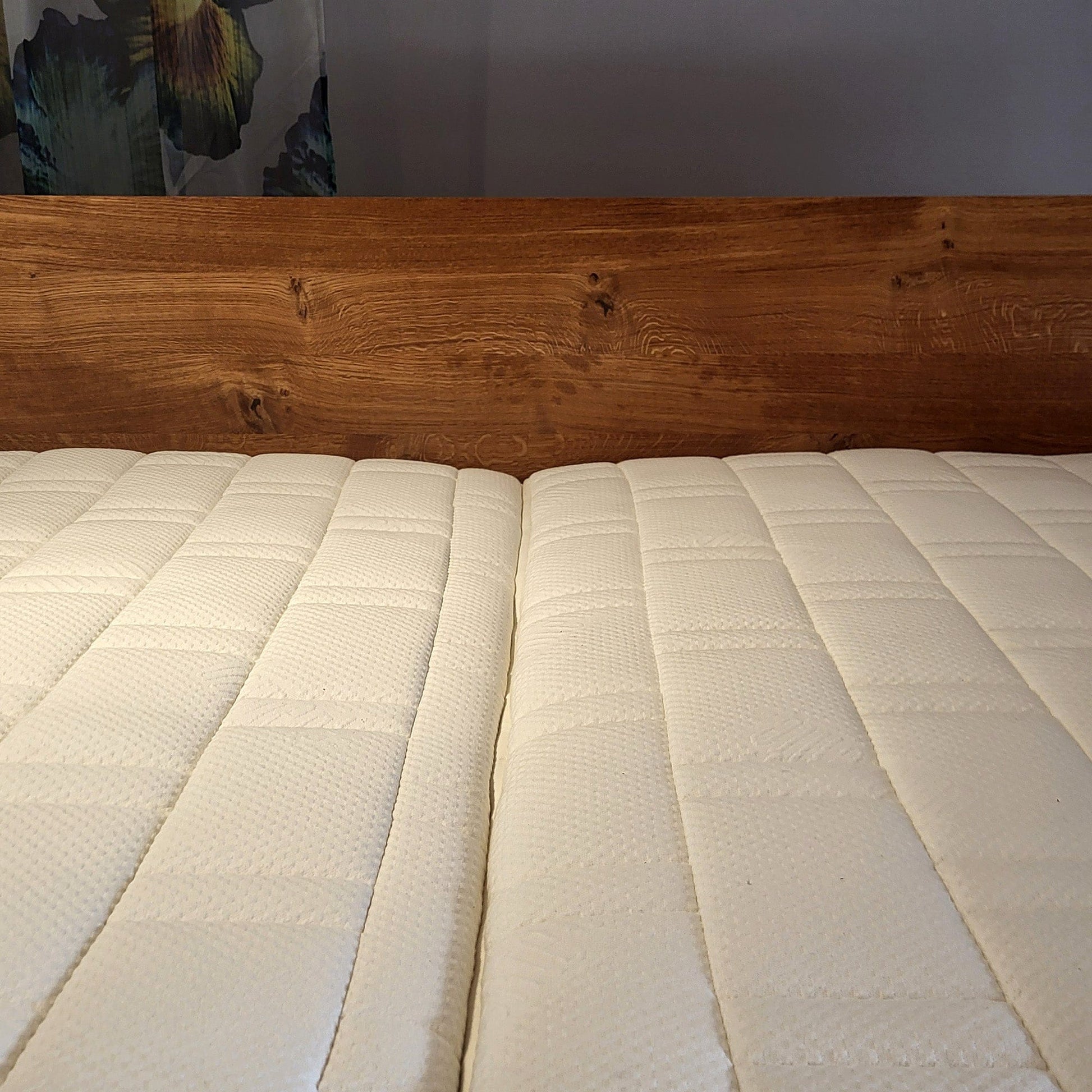 Holzmanufaktur PADIO BOW Wildeiche metallfrei, 180x200 cm Wildeiche gebürstet