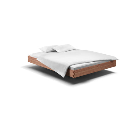 Holzmanufaktur Massivholzbett, ein hochwertiges schwebend leichtes Bett