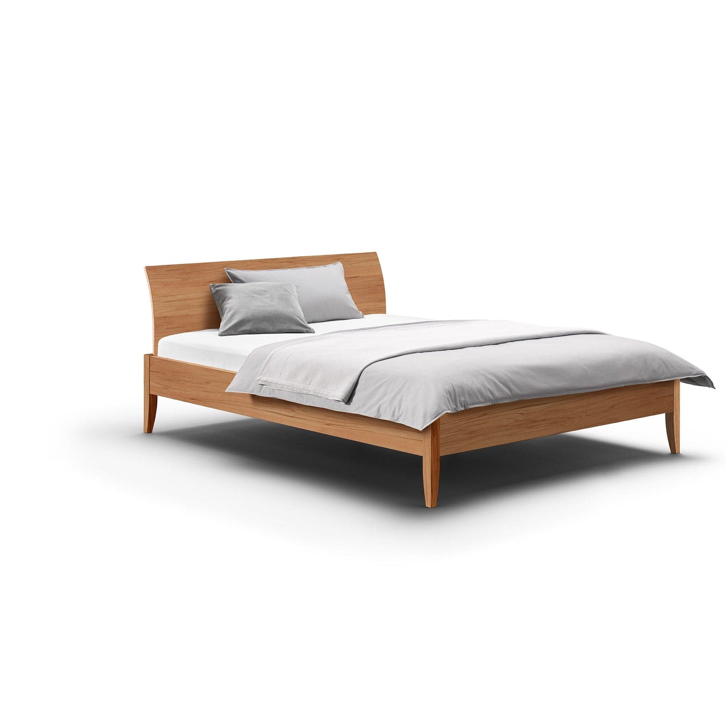 Holzmanufaktur SANJA Bett mit Kopfteil in Kernbuche