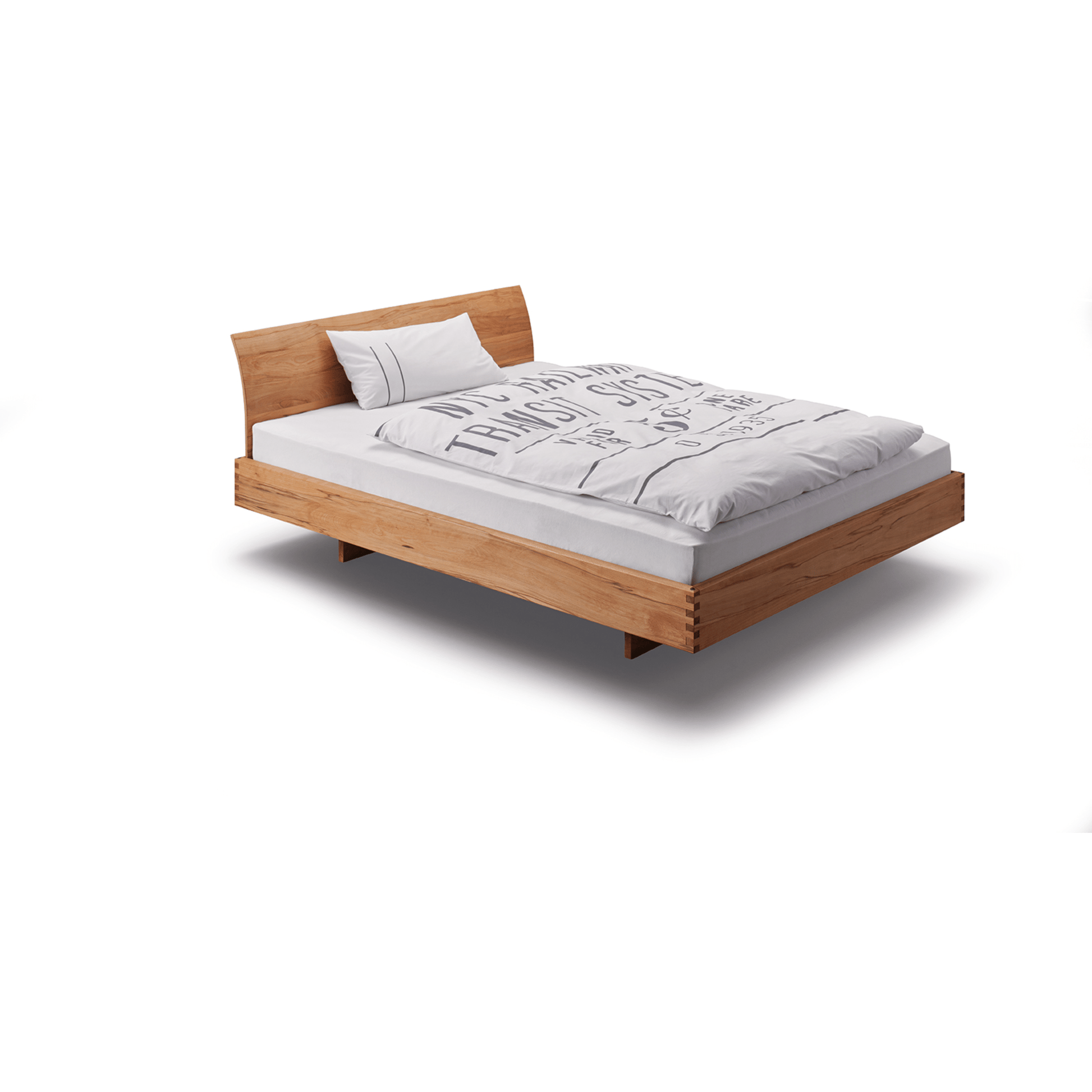 Holzmanufaktur Bett STEP-X Massivholzbett metallfrei