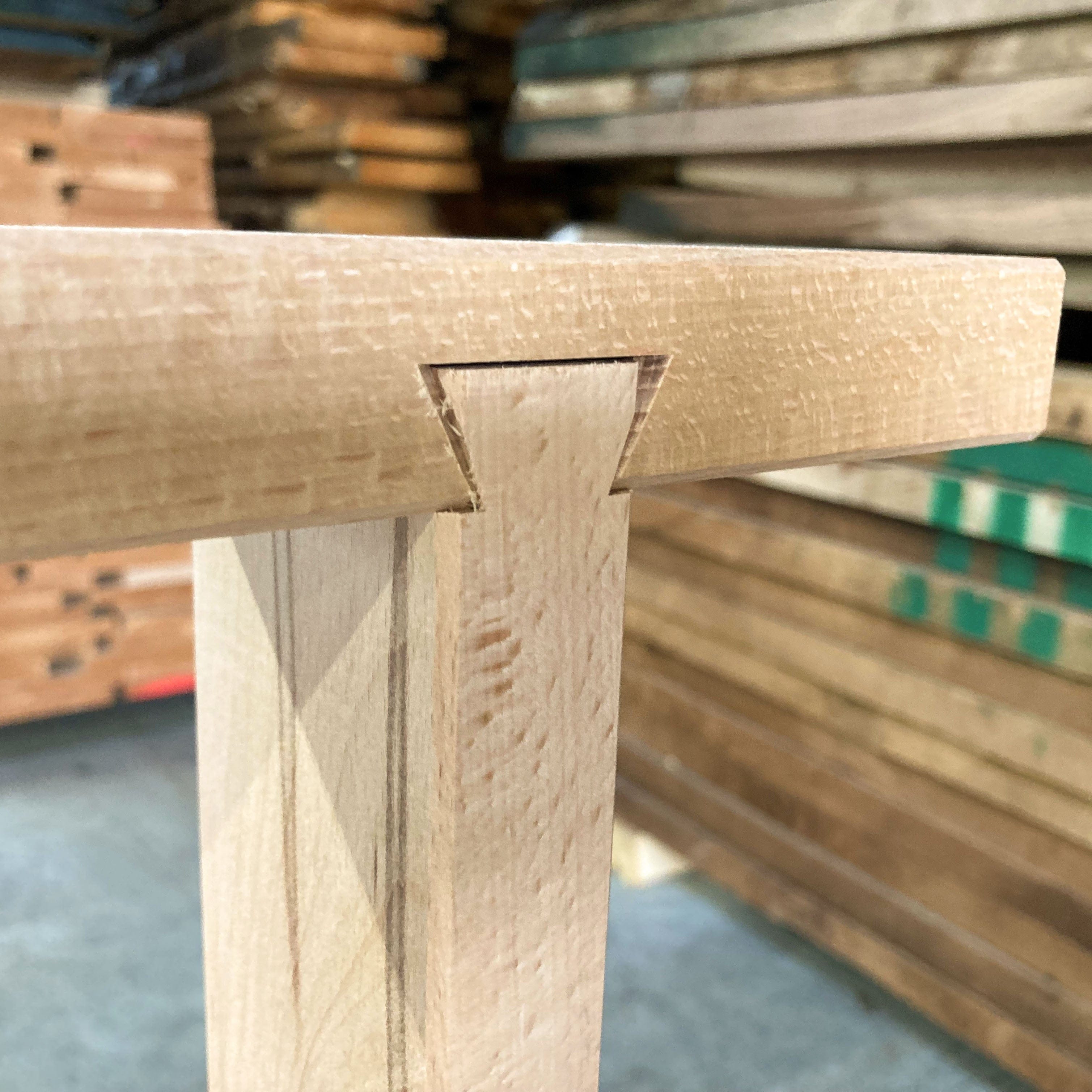 Hoch belastbarer Holz-Arbeitsbock Höhe: 90 cm (als Paar, zerlegbar)