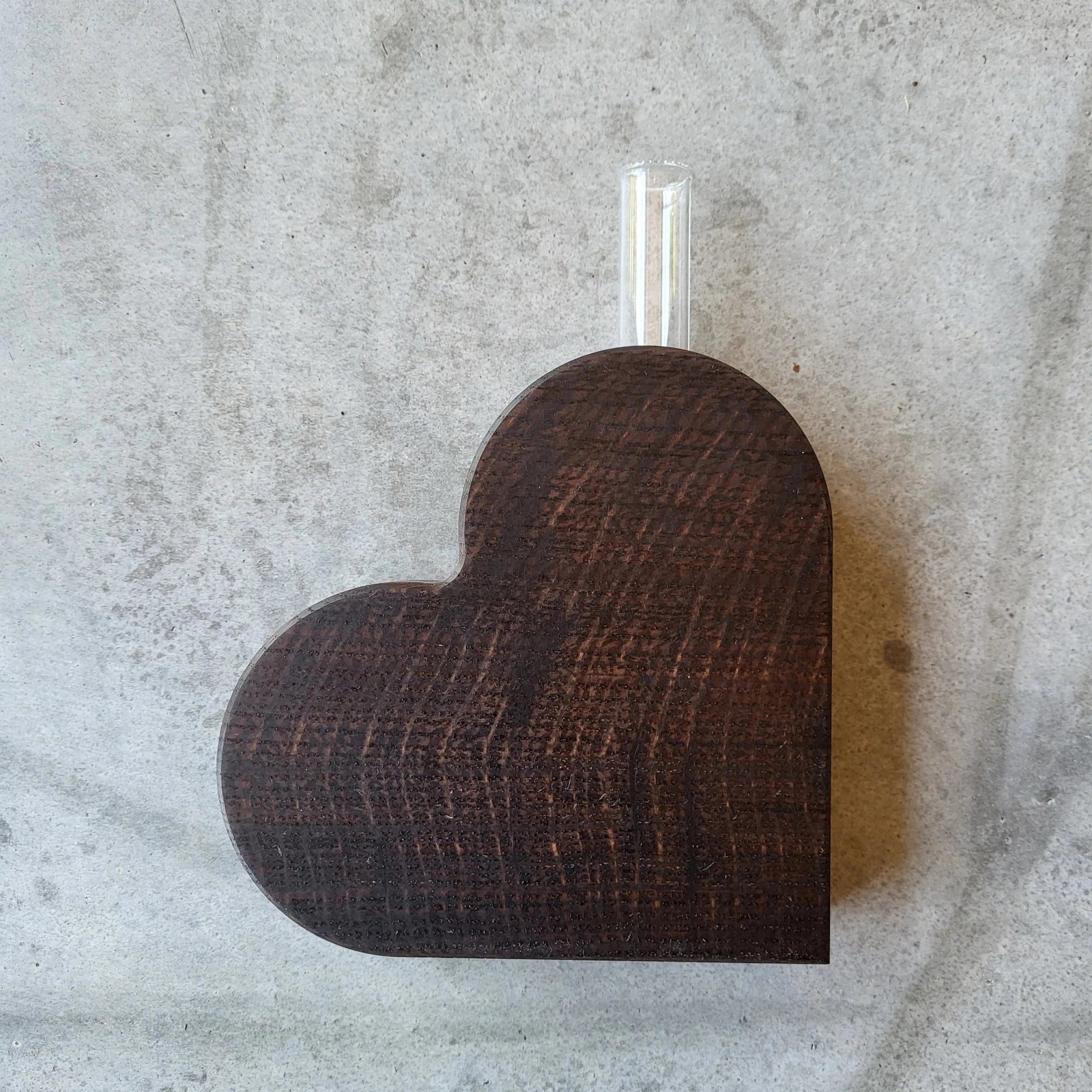 Holzmanufaktur Deko Herzvase klein