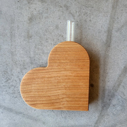 Holzmanufaktur Deko Herzvase klein