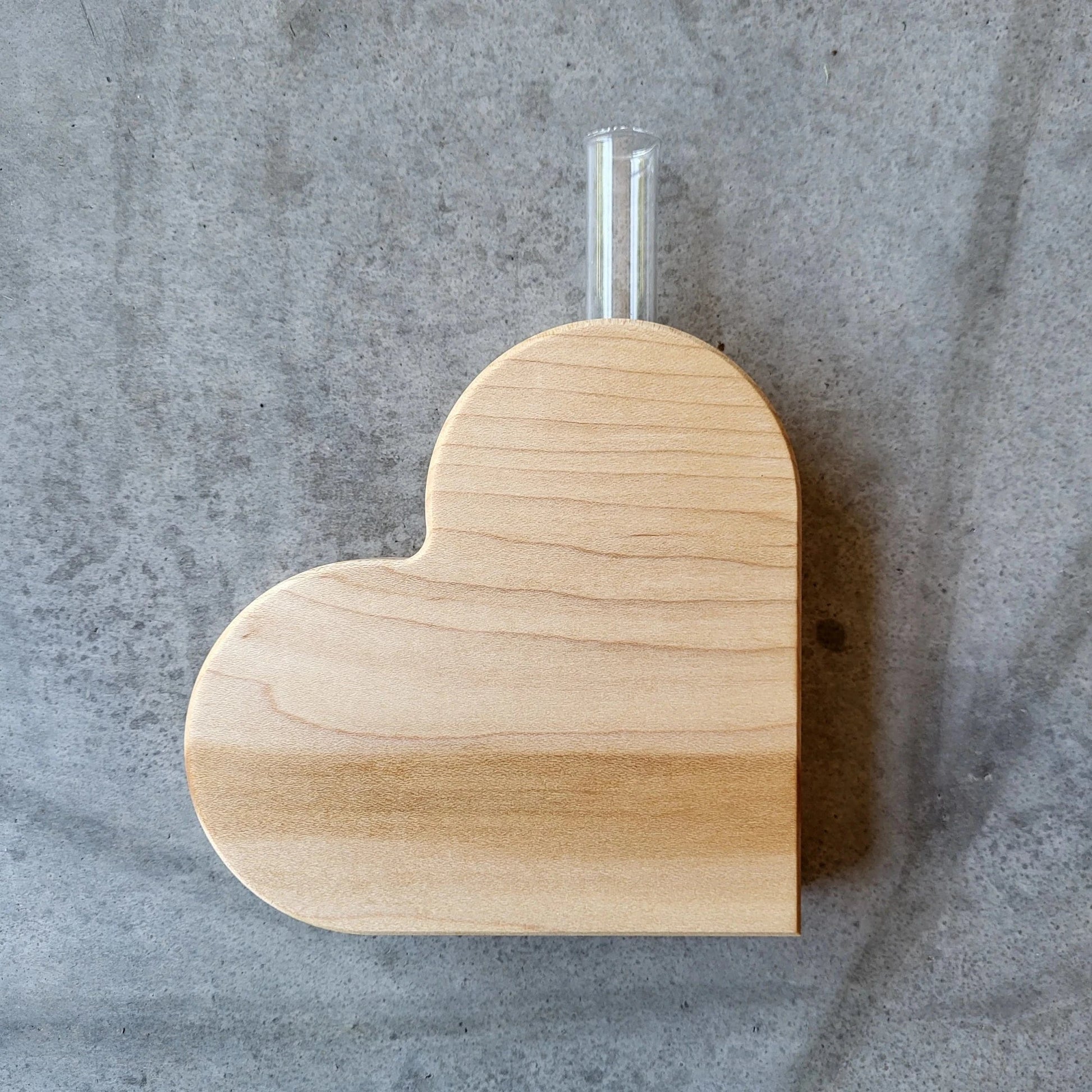 Holzmanufaktur Deko Herzvase klein