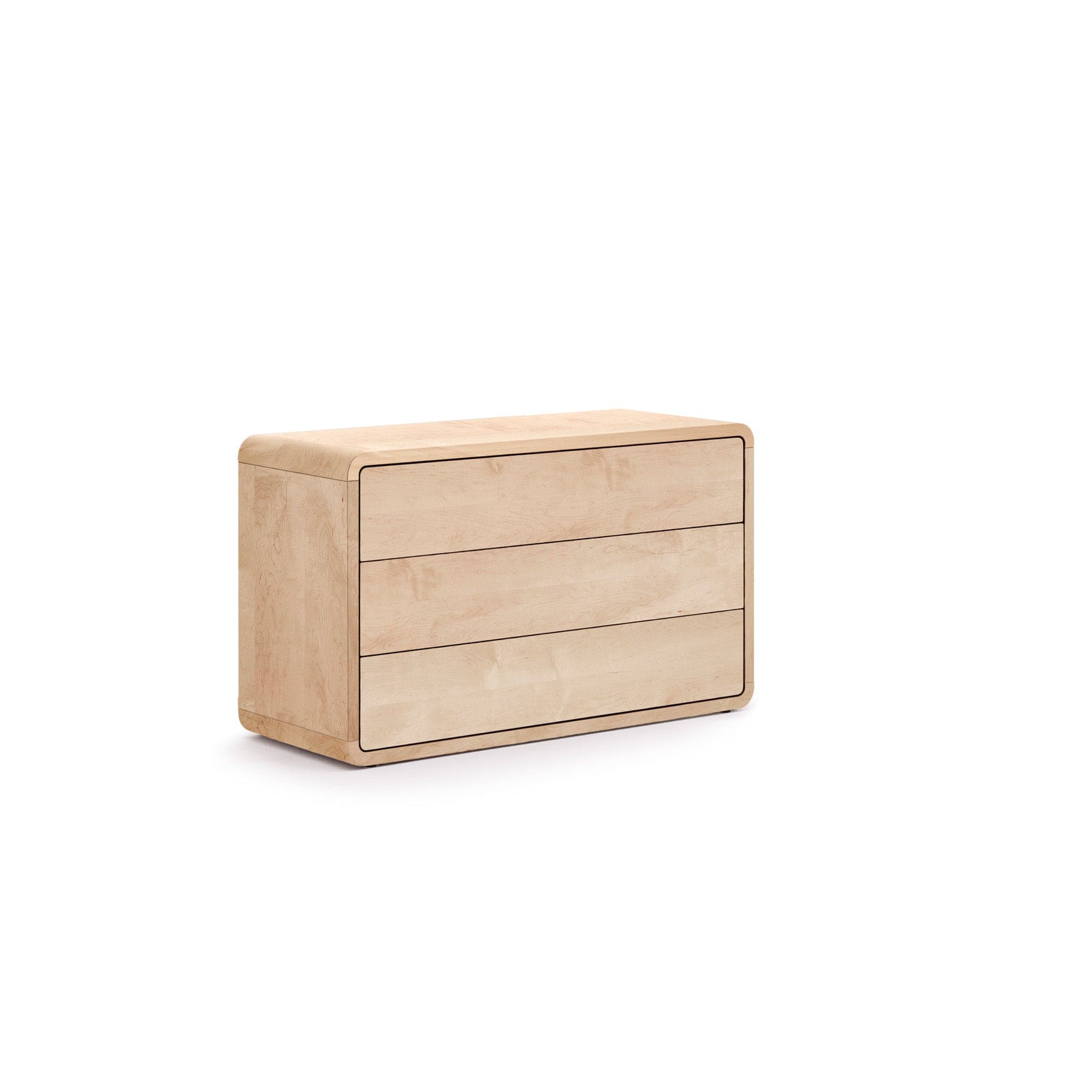 Holzmanufaktur Kommode COM:KO mit 3 Schubkästen, Holzart: massiver kanadischer Ahorn