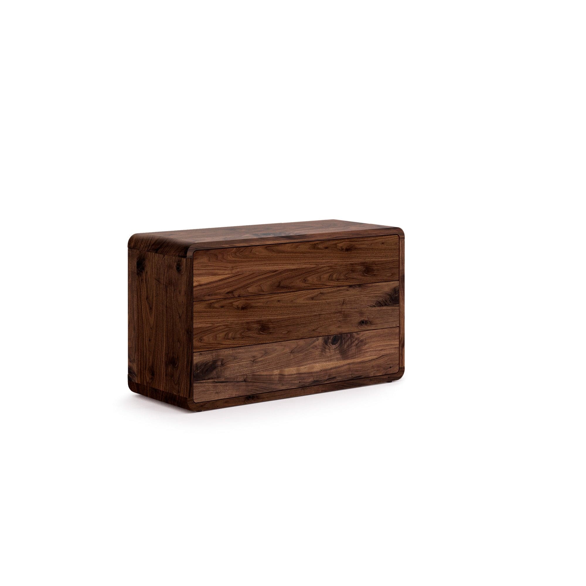 Holzmanufaktur Kommode COM:KO mit 3 Schubkästen, Holzart: massiver Wildnuss