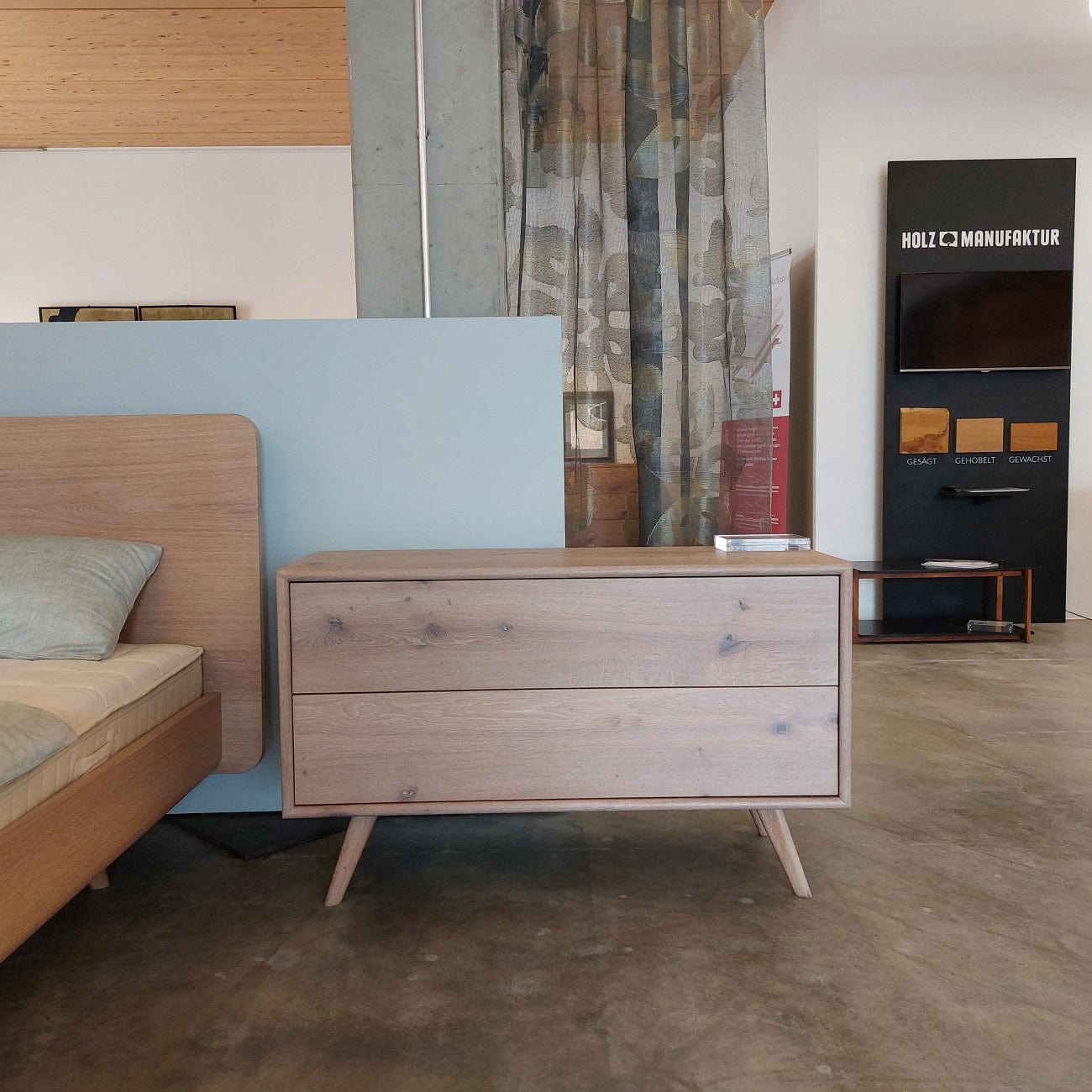 Holzmanufaktur Kommode DONNA Kommode K01 Wildeiche weiß geölt