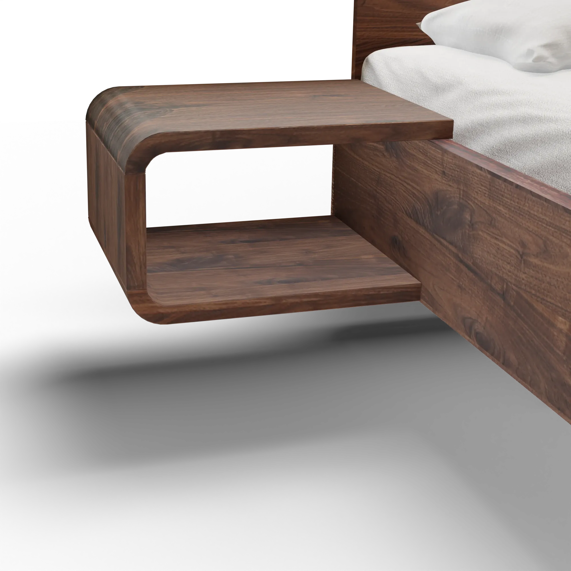 Holzmanufaktur COM:CI Nachttisch hängend Wildnuss / 21 cm