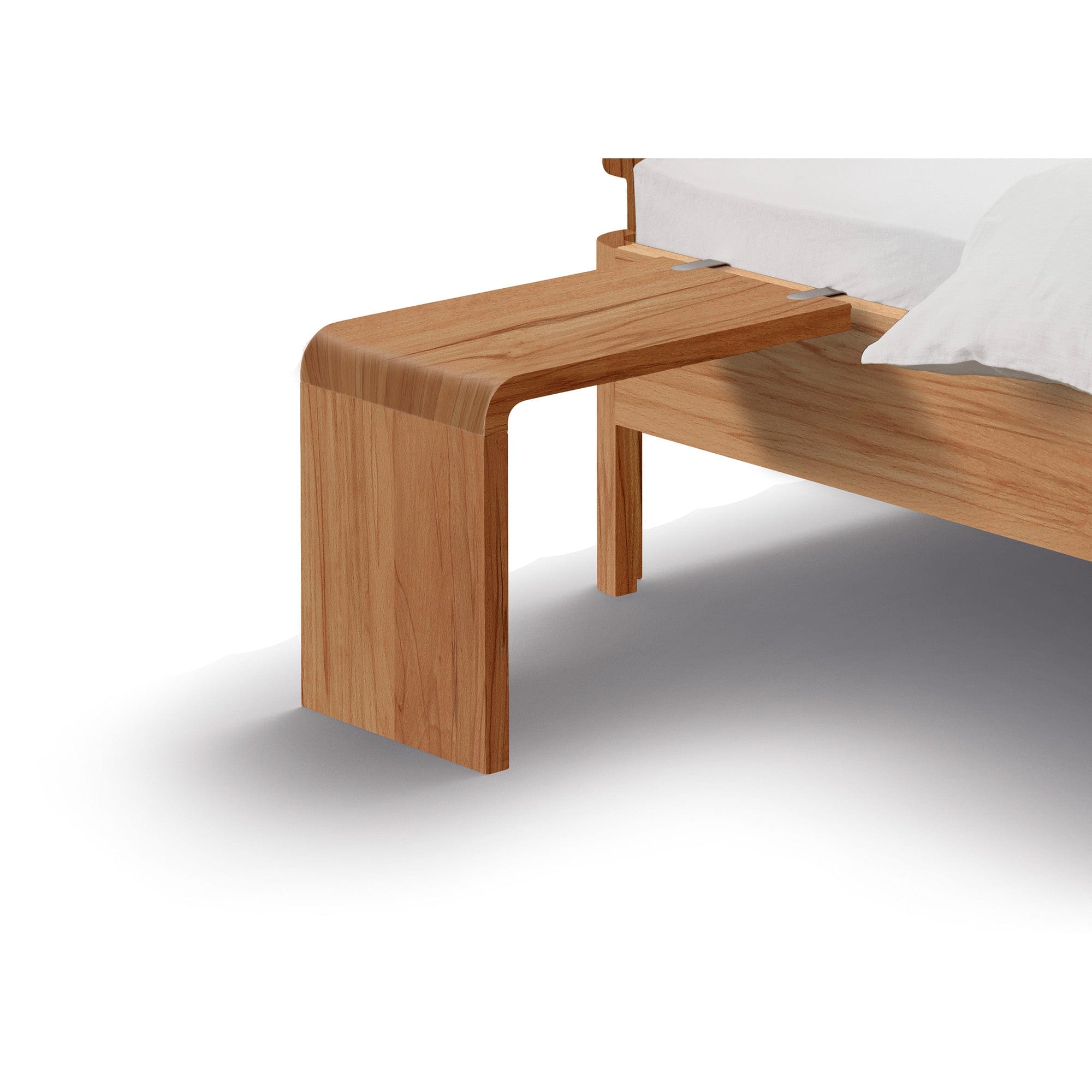 Bettablage LOOP aus massiver Kernbuche